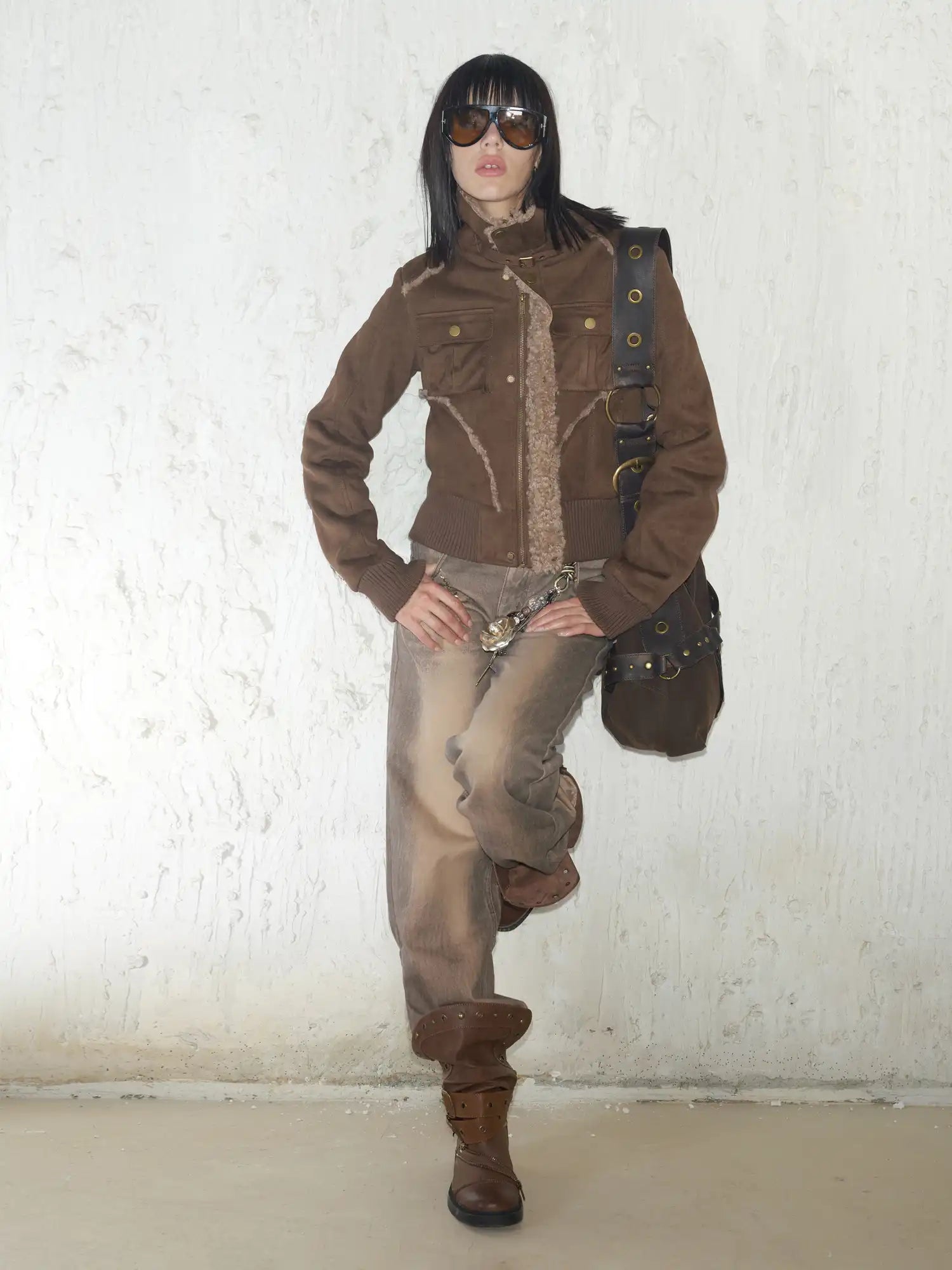 2th Desire Cropped Shearling Jacket | Canton Collective