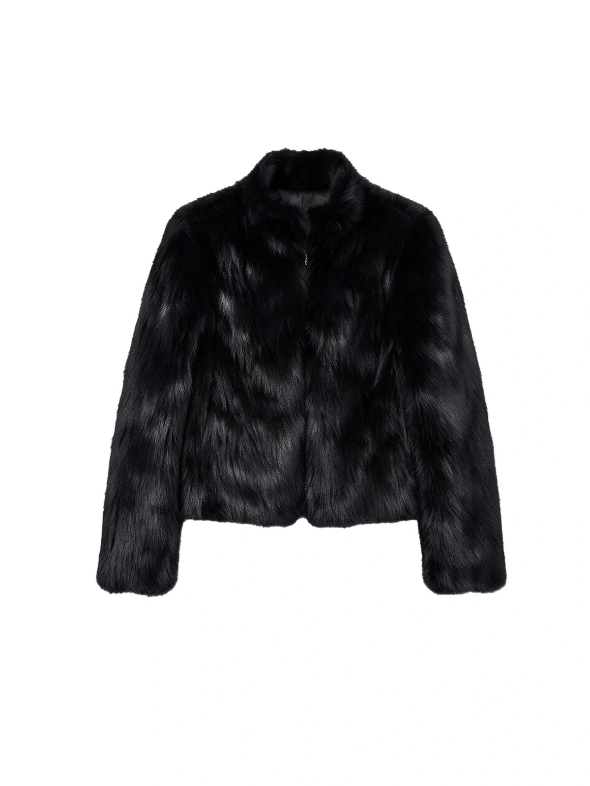 Deleteex Cropped Slavic Faux Fur Lapel Coat | Canton Collective