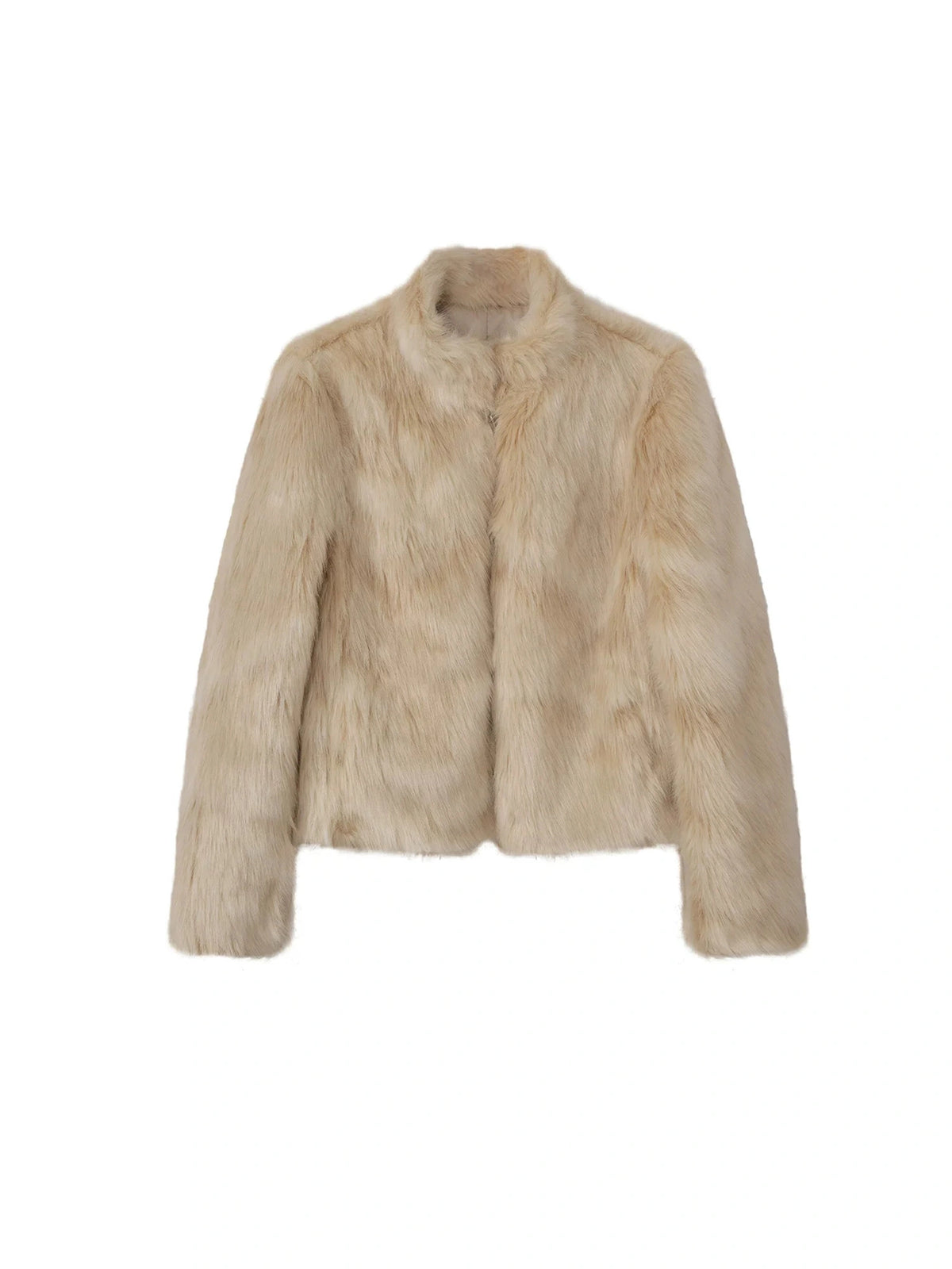 Deleteex Cropped Slavic Faux Fur Lapel Coat | Canton Collective