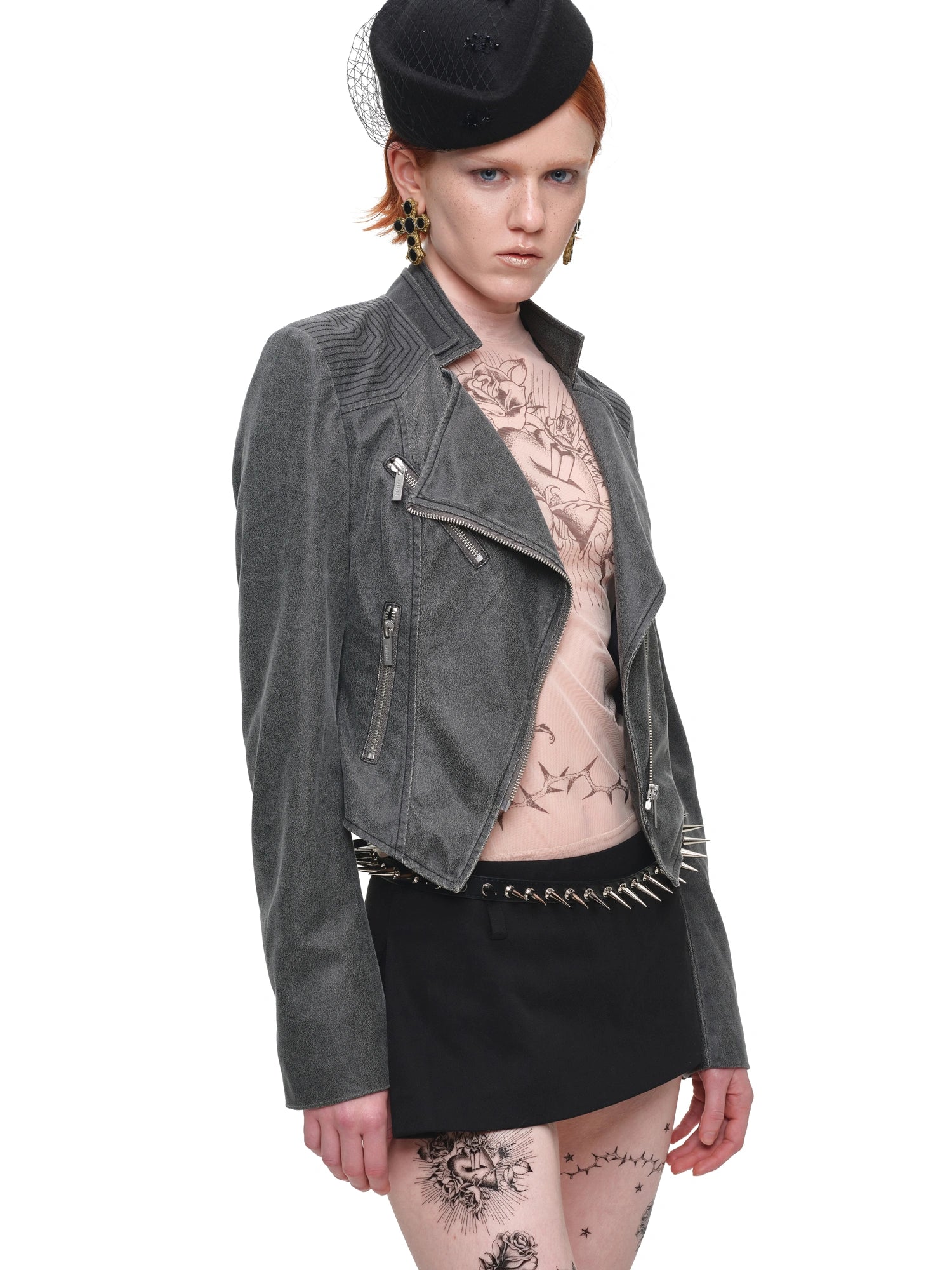 1Jinn Studio Cropped Vintage Leather Jacket | Canton Collective