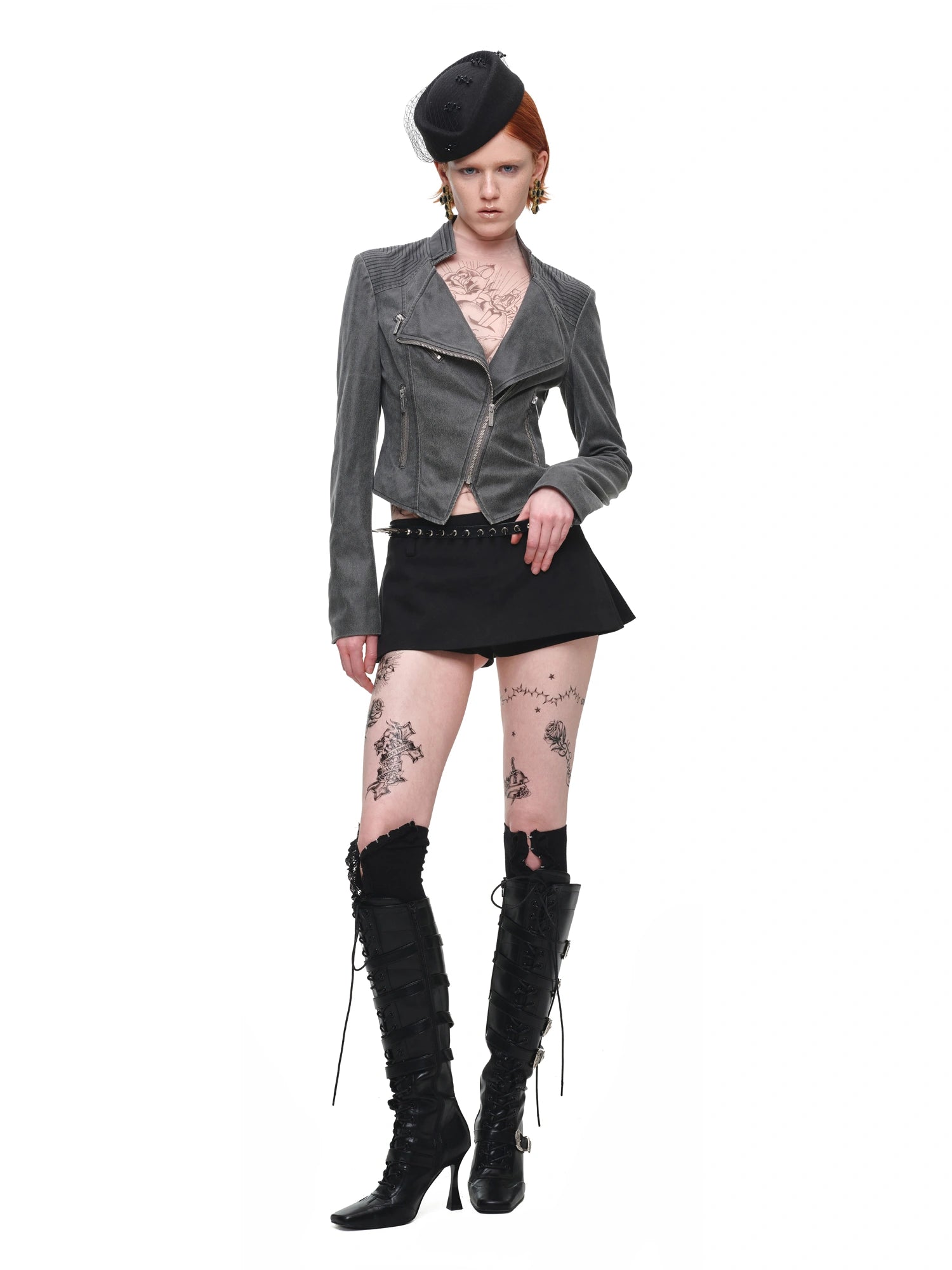 1Jinn Studio Cropped Vintage Leather Jacket | Canton Collective