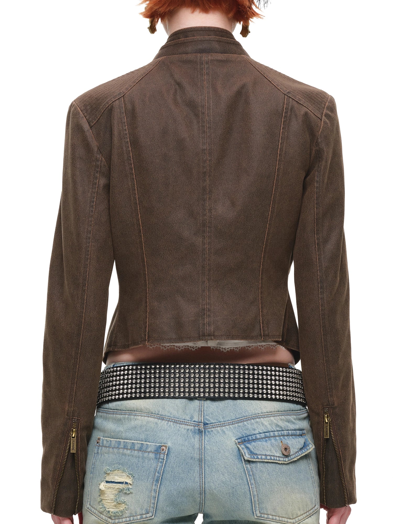 1Jinn Studio Cropped Vintage Leather Jacket | Canton Collective
