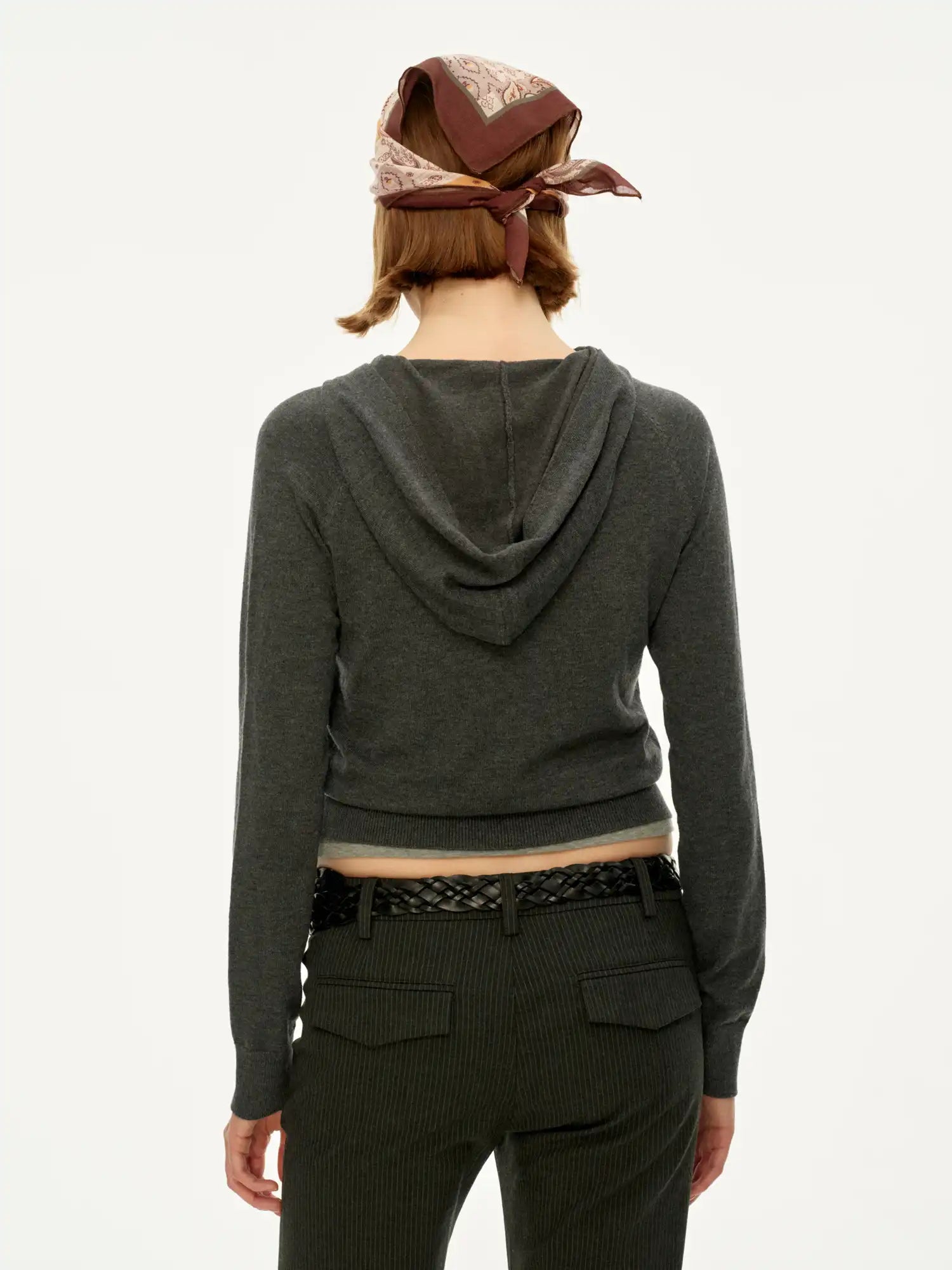 FirstFloor Cropped Wool Hoodie Cardigan | Canton Collective