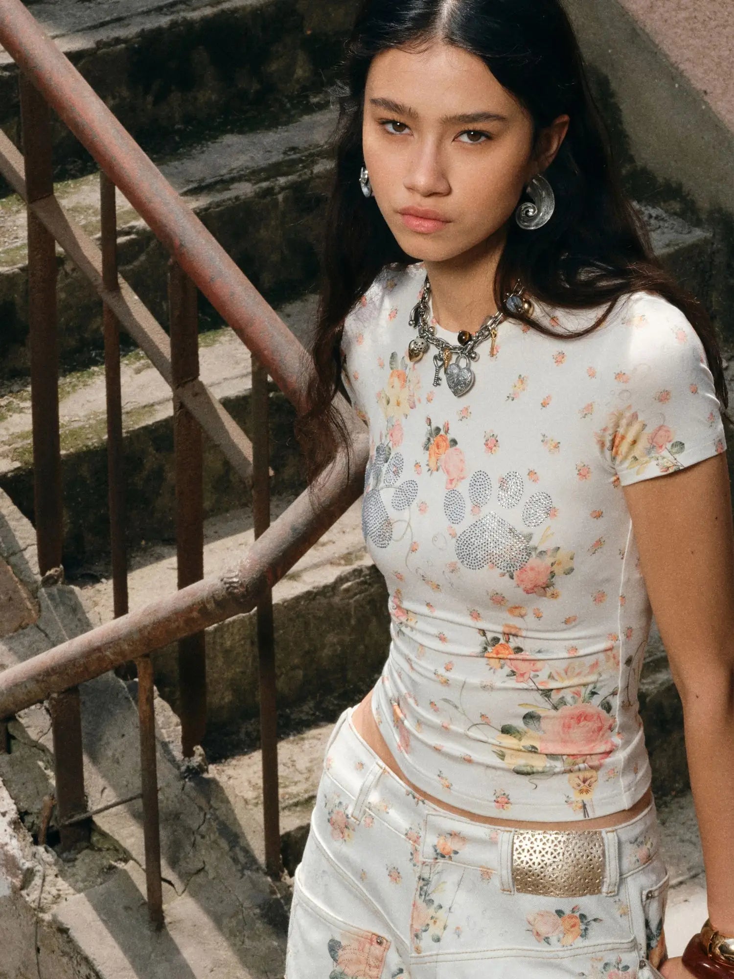 1Jinn Studio Crystallized Petals Tee | Canton Collective