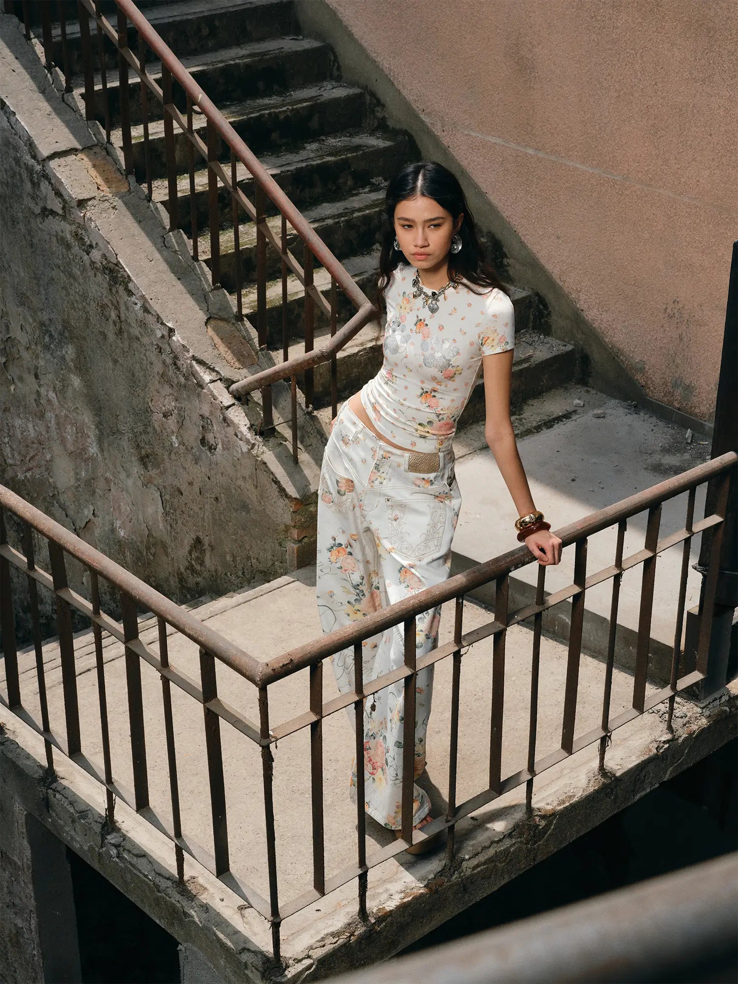 1Jinn Studio Crystallized Petals Tee | Canton Collective
