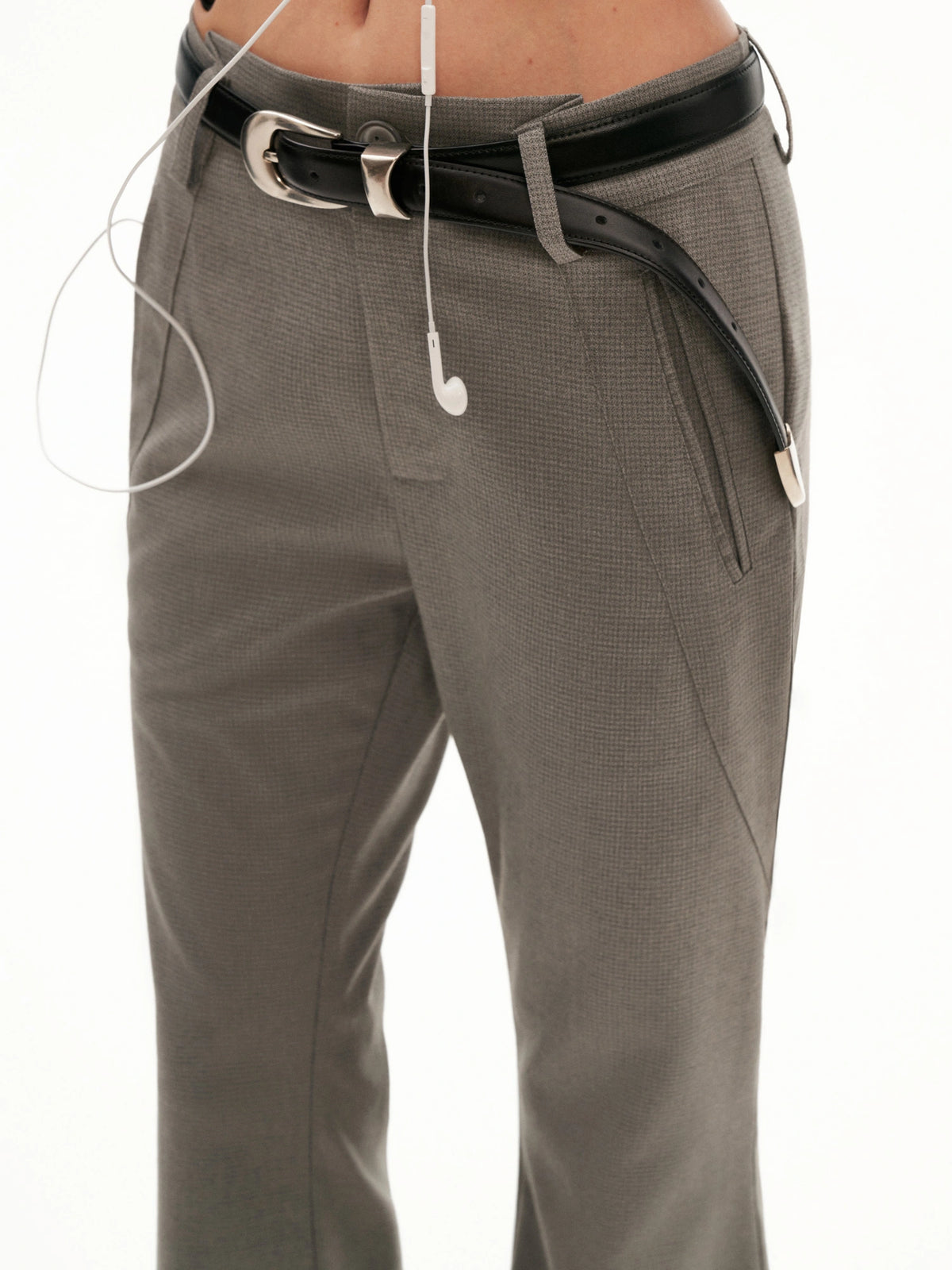 MAMC Cuffed Cropped Flared Tailored Trousers | Canton Collective