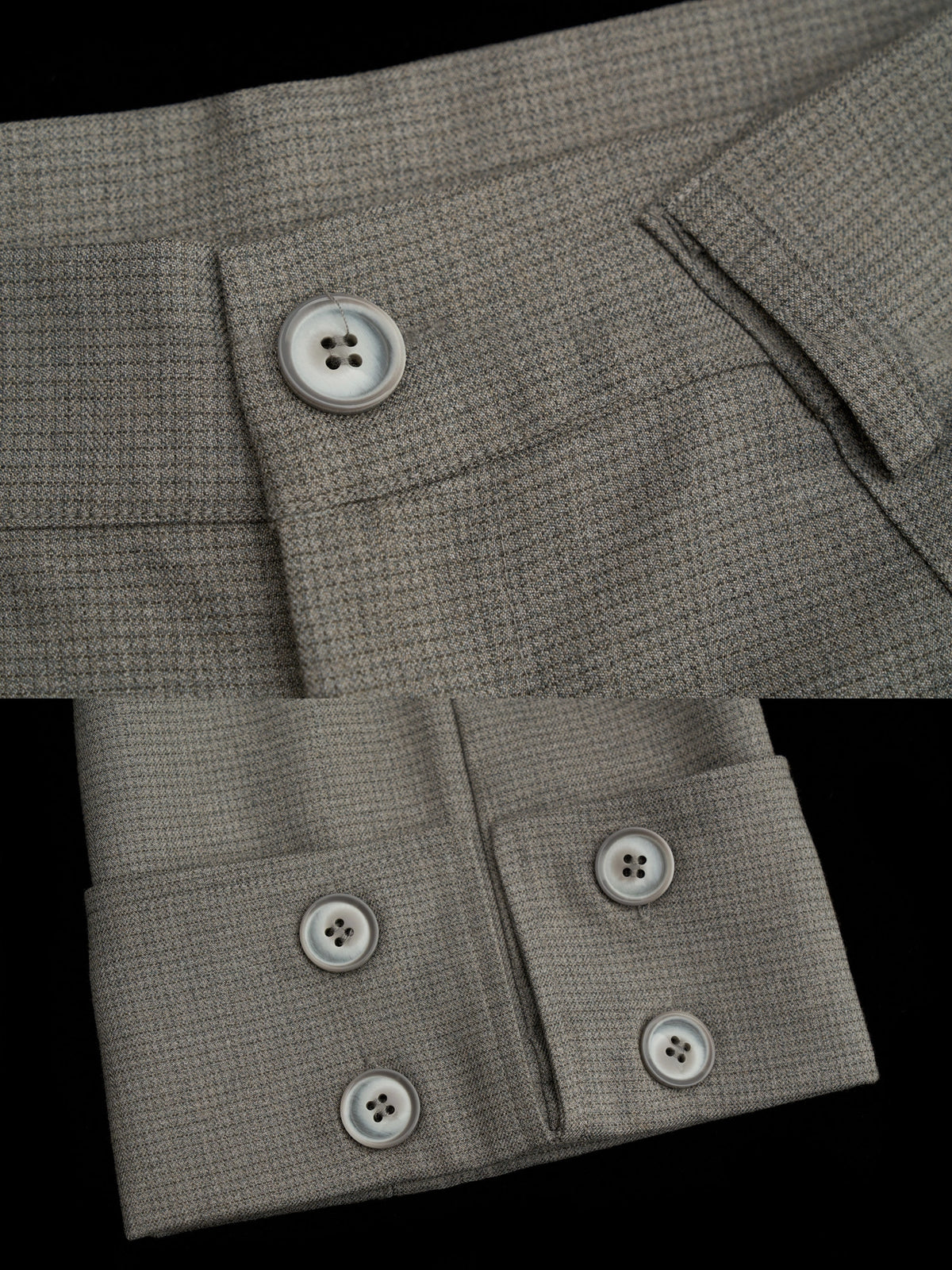 MAMC Cuffed Cropped Flared Tailored Trousers | Canton Collective