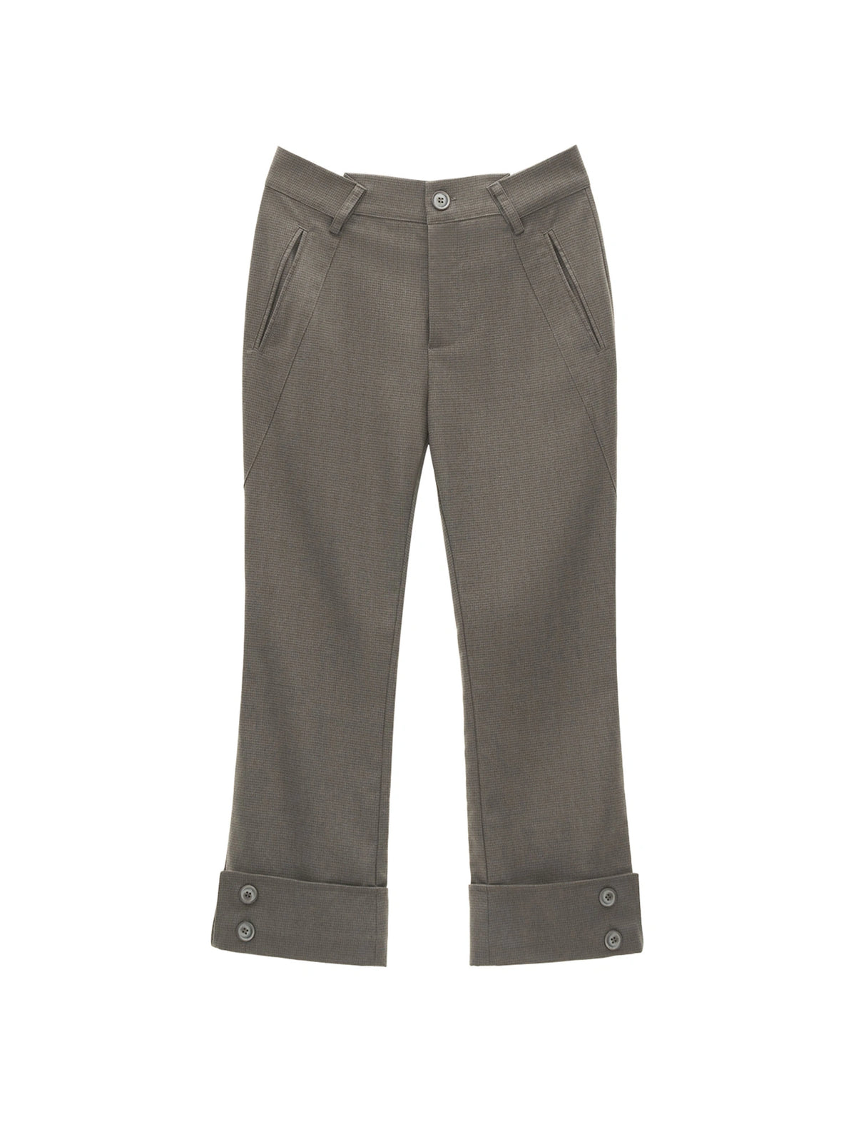 MAMC Cuffed Cropped Flared Tailored Trousers | Canton Collective