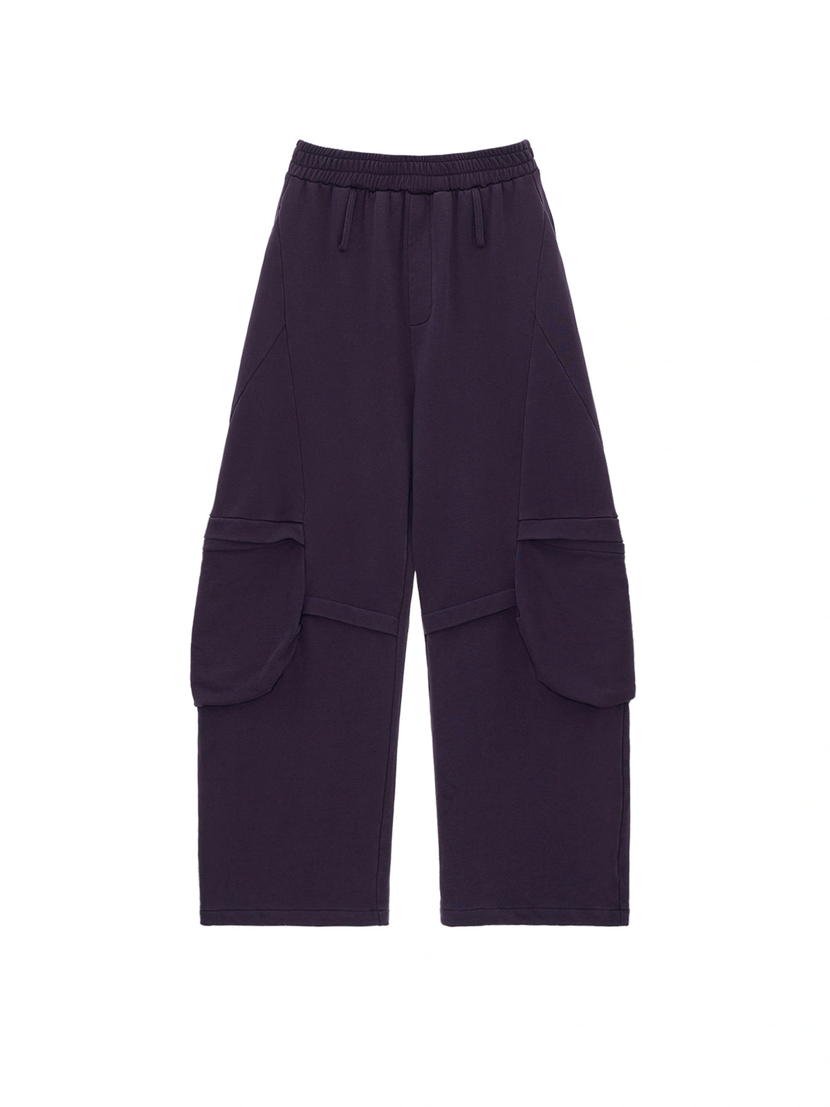 MAMC Dark Plum Cotton Wide Leg Sweatpants | Canton Collective