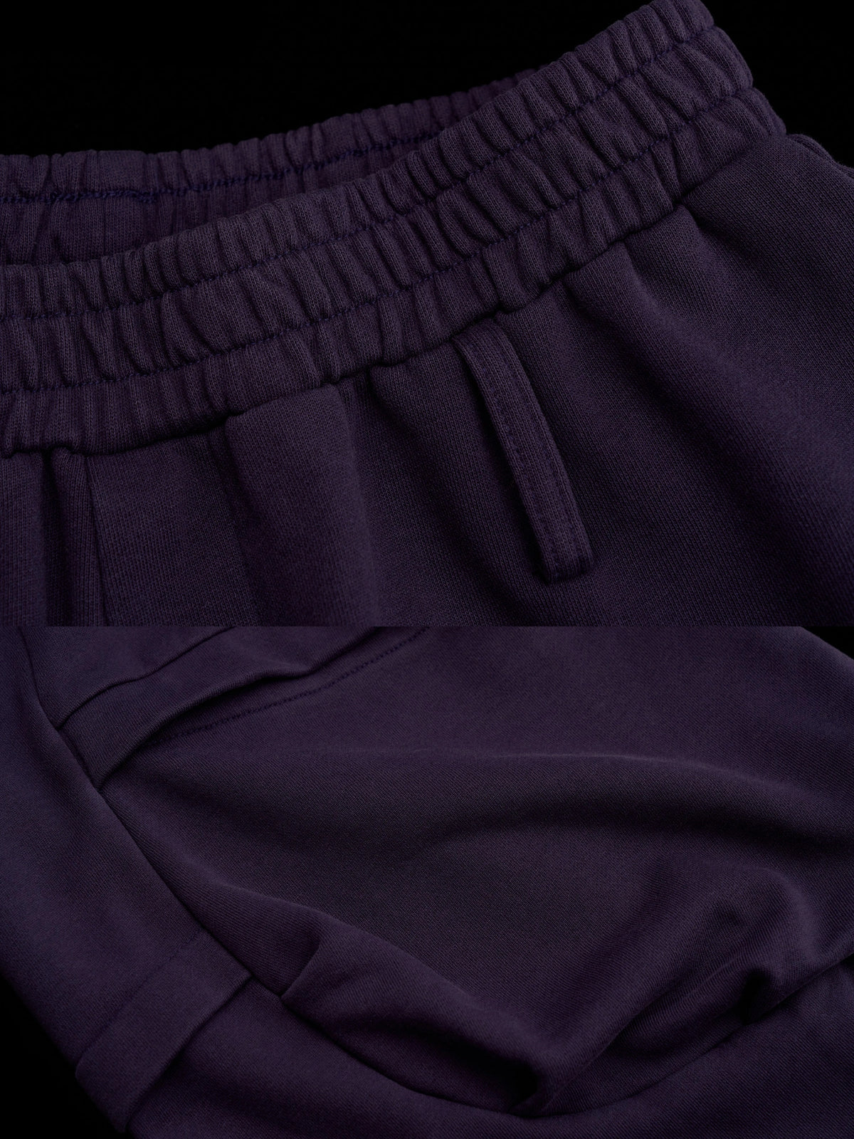 MAMC Dark Plum Cotton Wide Leg Sweatpants | Canton Collective