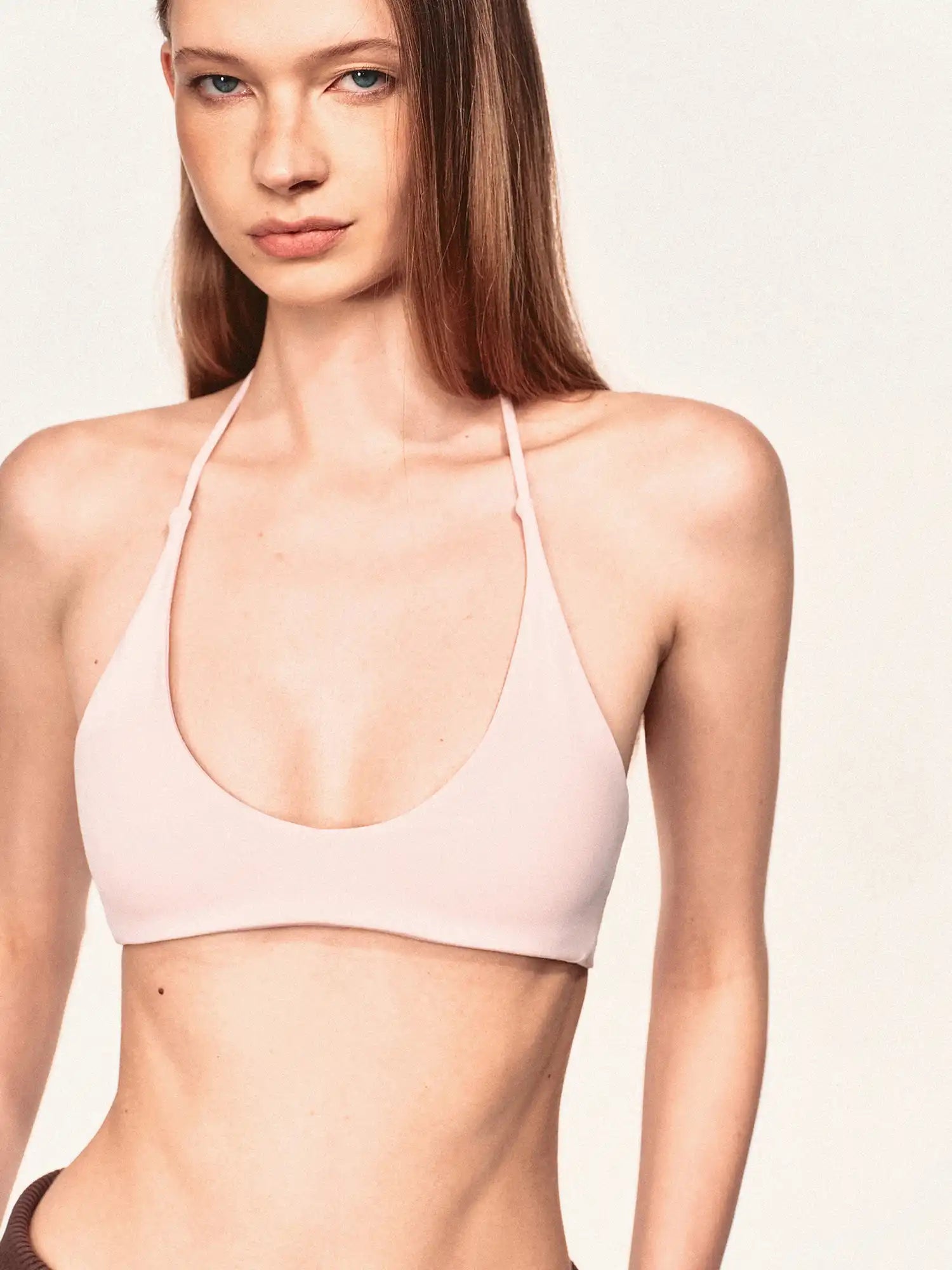 Ayo Deep U Neck Halter Bralette | Canton Collective