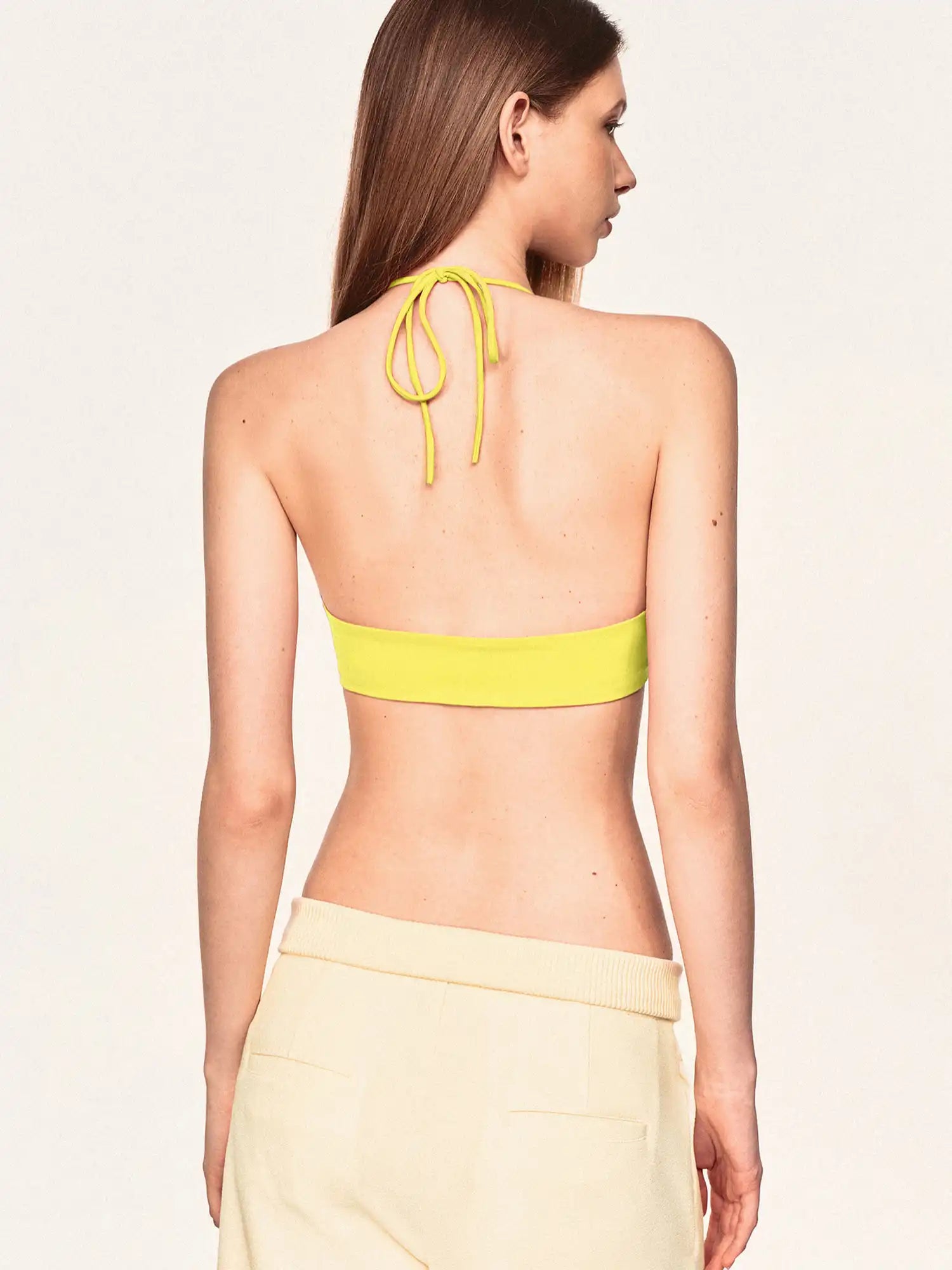 Ayo Deep U Neck Halter Bralette | Canton Collective