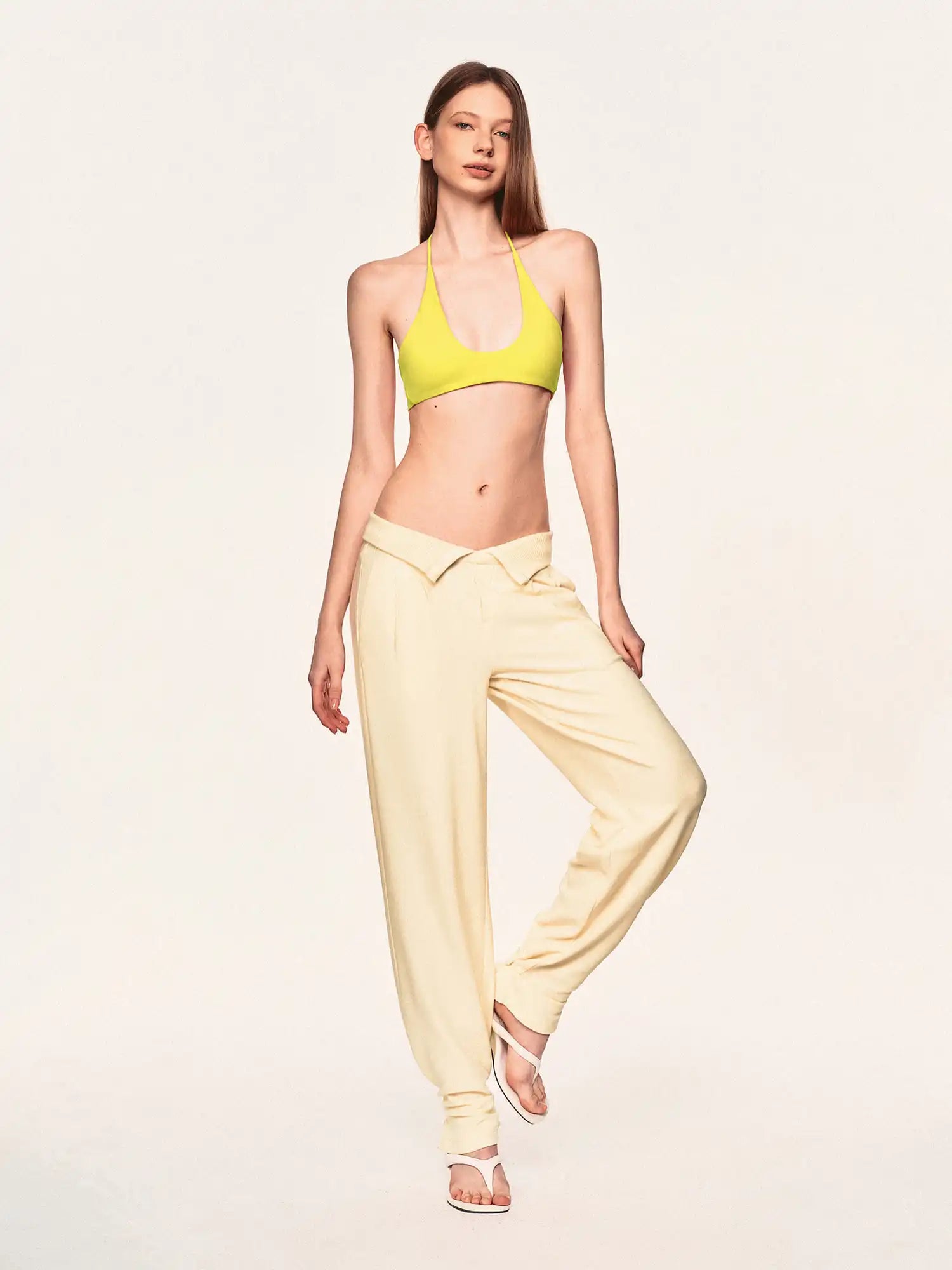 Ayo Deep U Neck Halter Bralette | Canton Collective
