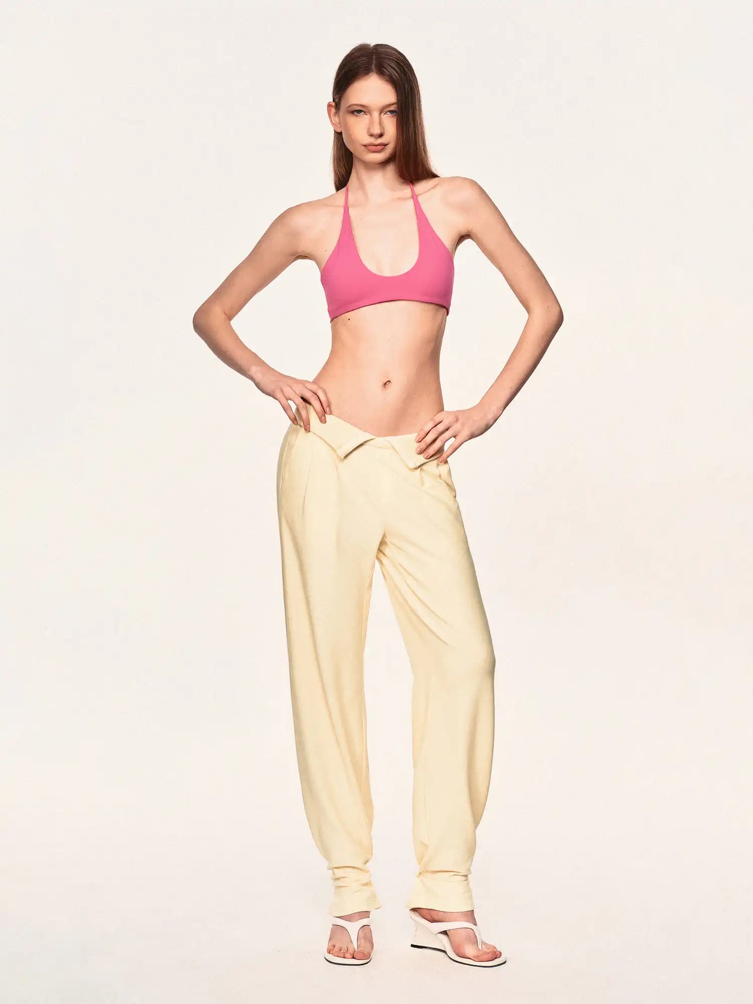 Ayo Deep U Neck Halter Bralette | Canton Collective
