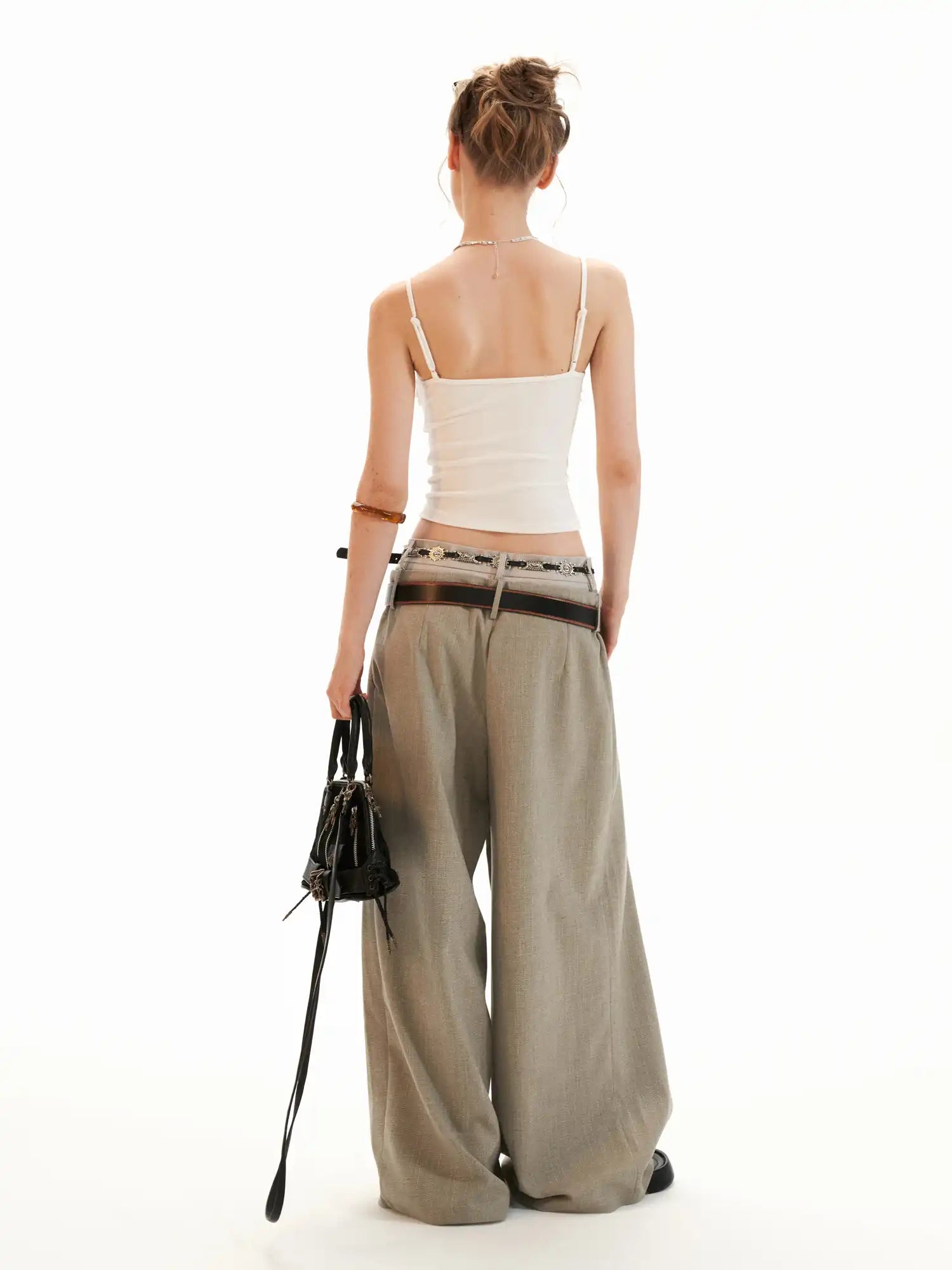 MAMC Deep V-Neck Lace Overlay Camisole Top | Canton Collective
