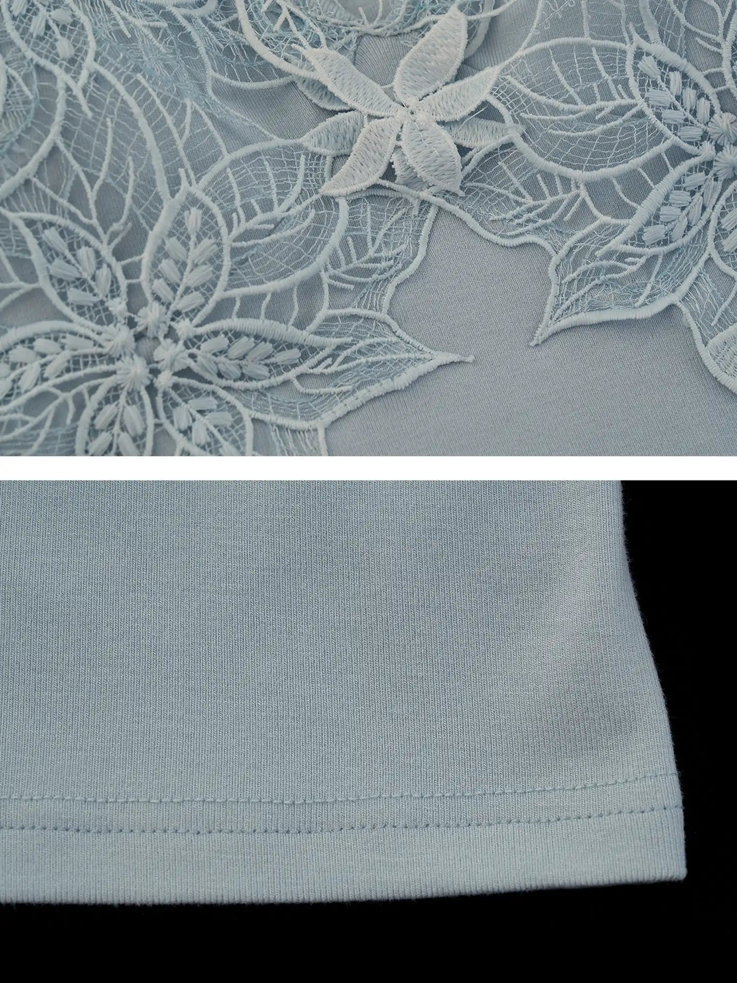 MAMC Deep V-Neck Lace Overlay Camisole Top | Canton Collective