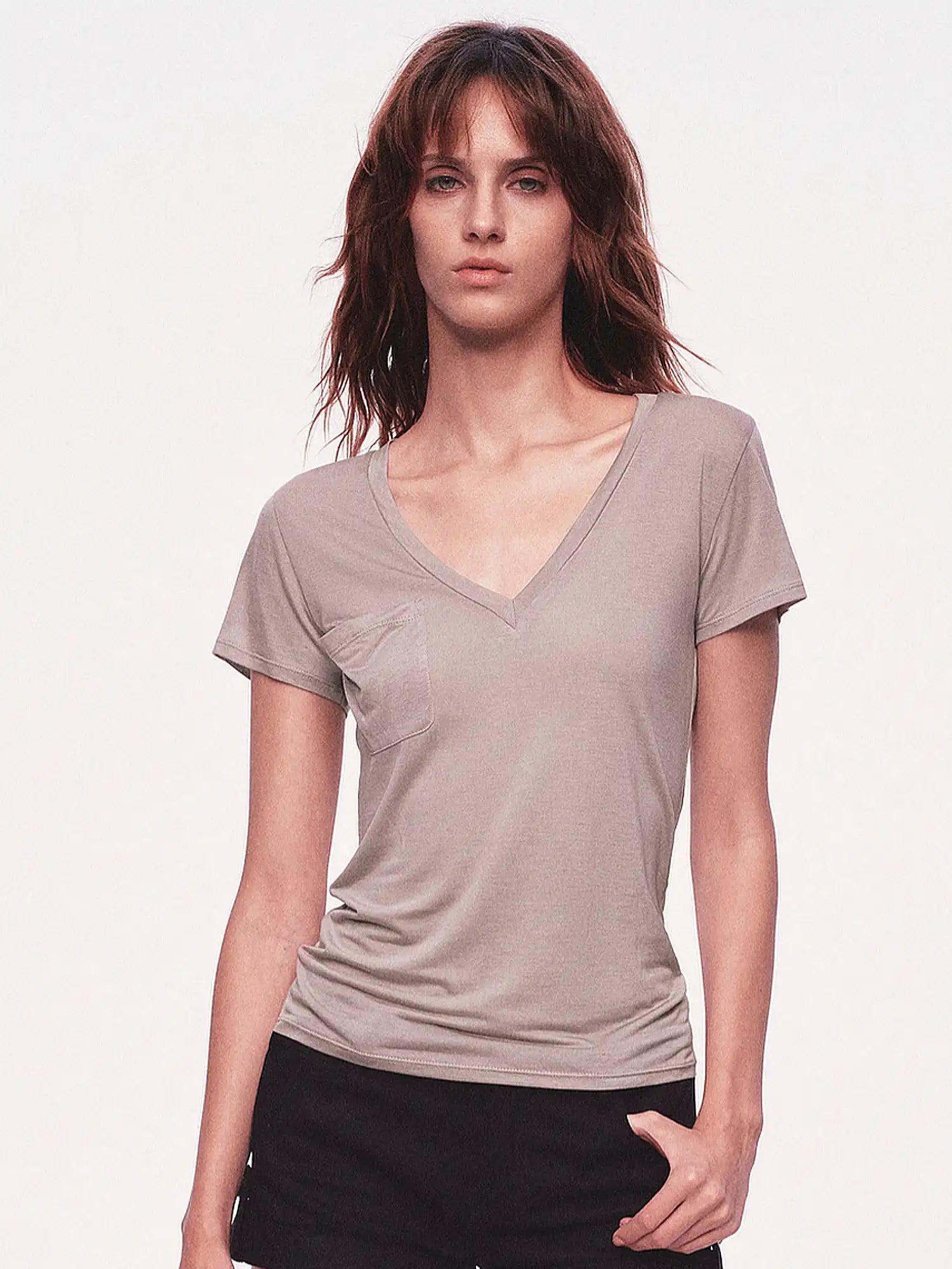 Ayo Deep V Neck 2000s Top | Canton Collective