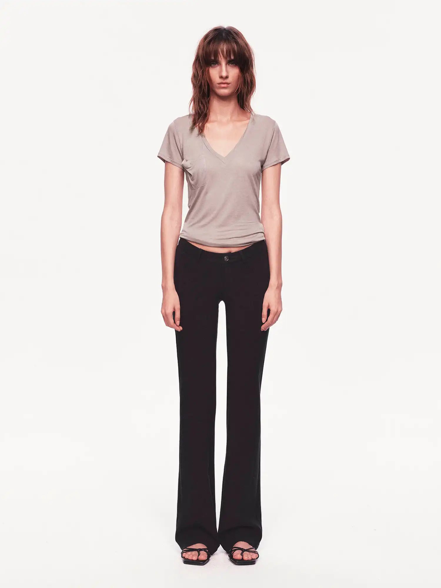 Ayo Deep V Neck 2000s Top | Canton Collective