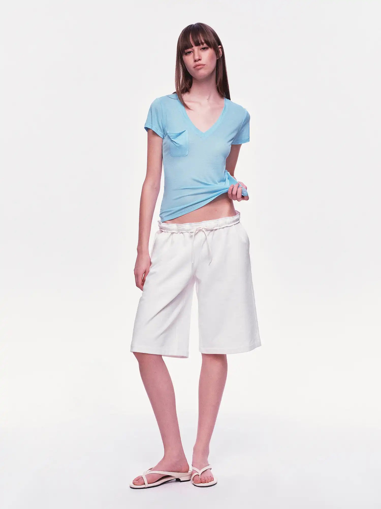 Ayo Deep V Neck 2000s Top | Canton Collective