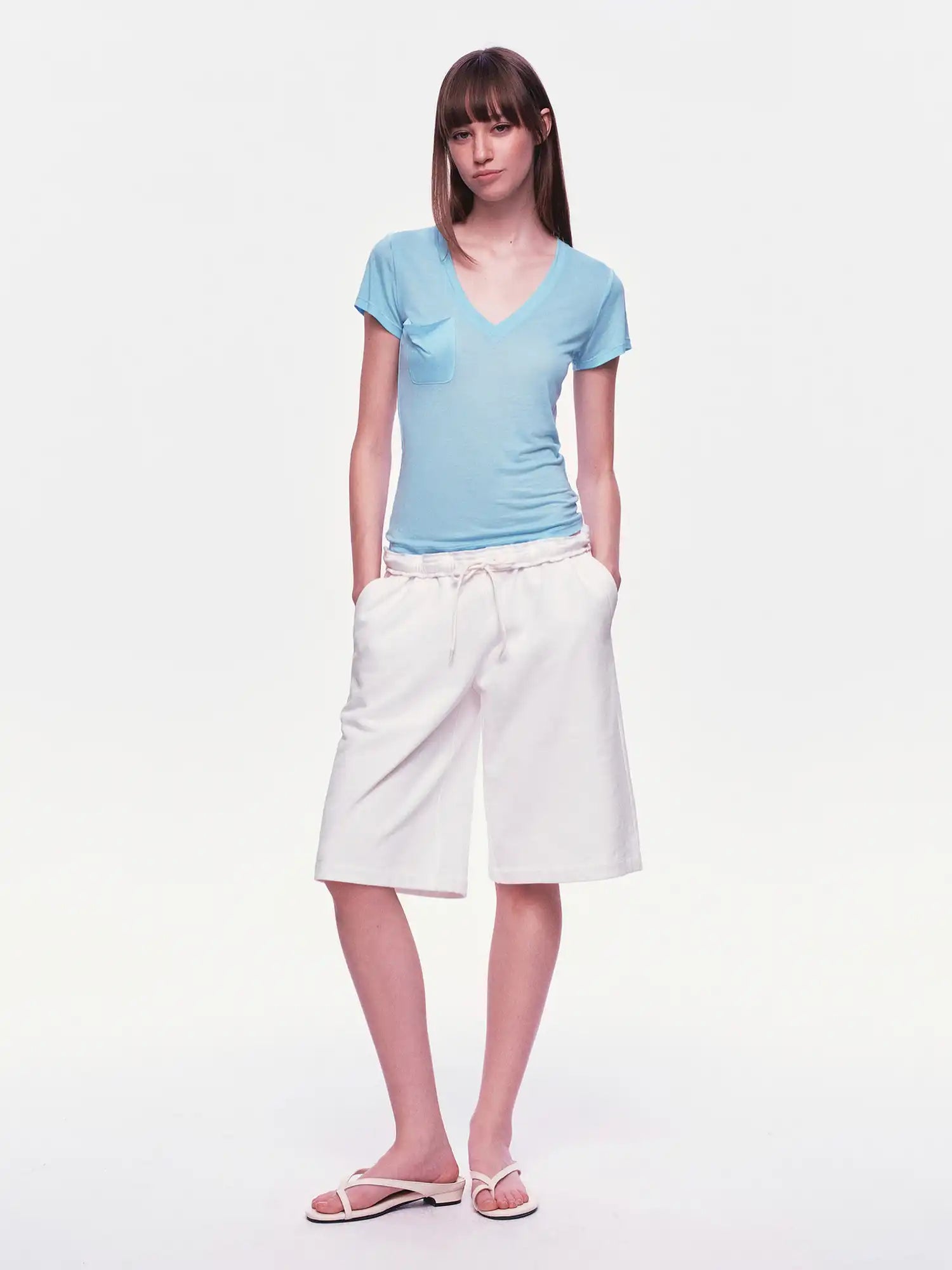 Ayo Deep V Neck 2000s Top | Canton Collective