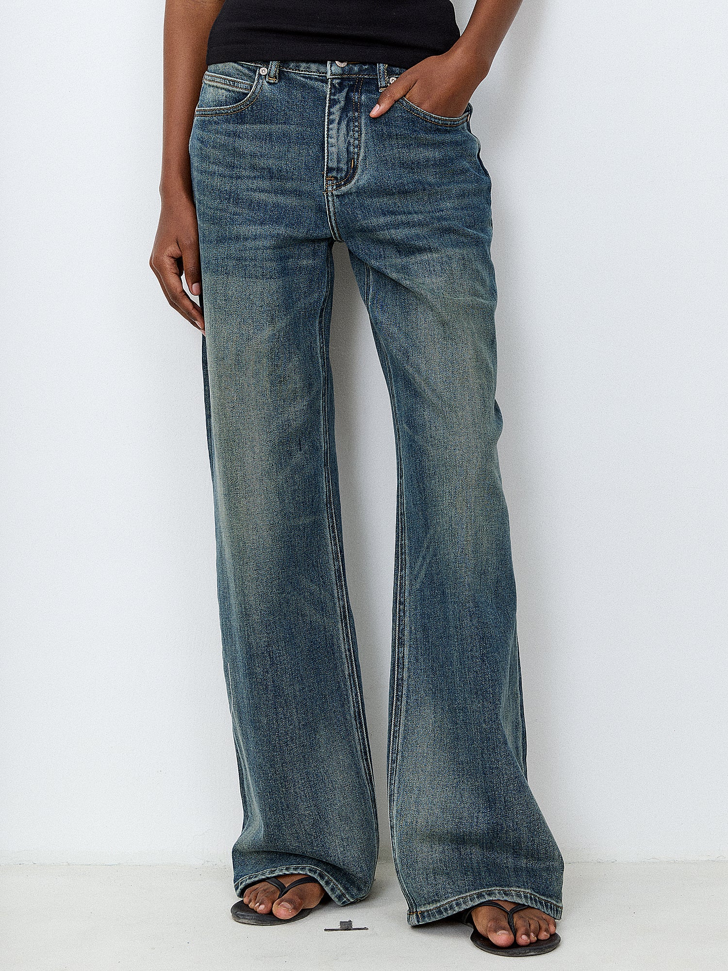 FirstFloor Denim Straight-Leg Washed Jeans | Canton Collective