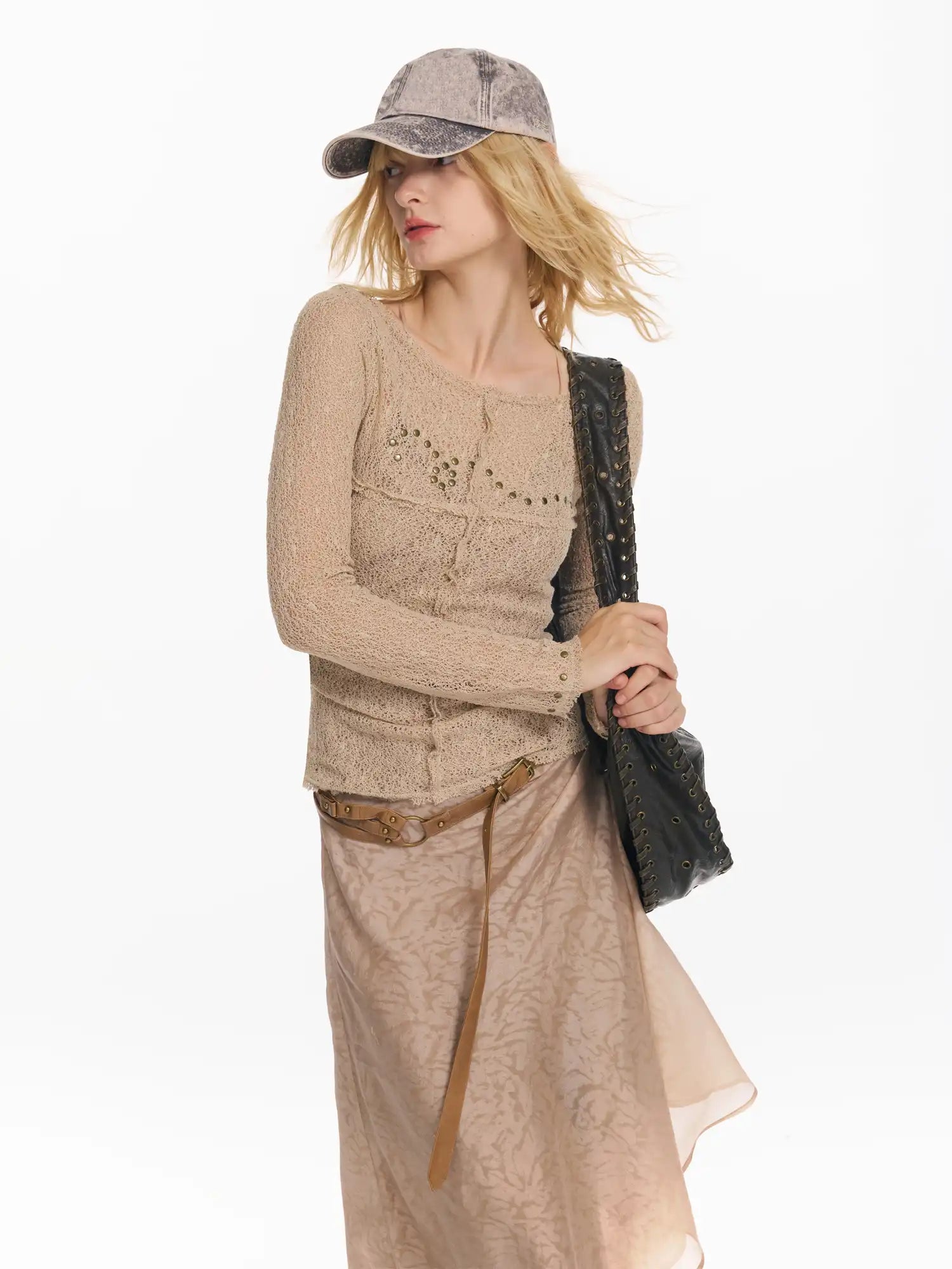2th Desire Detachable Studded Belt Dress | Canton Collective