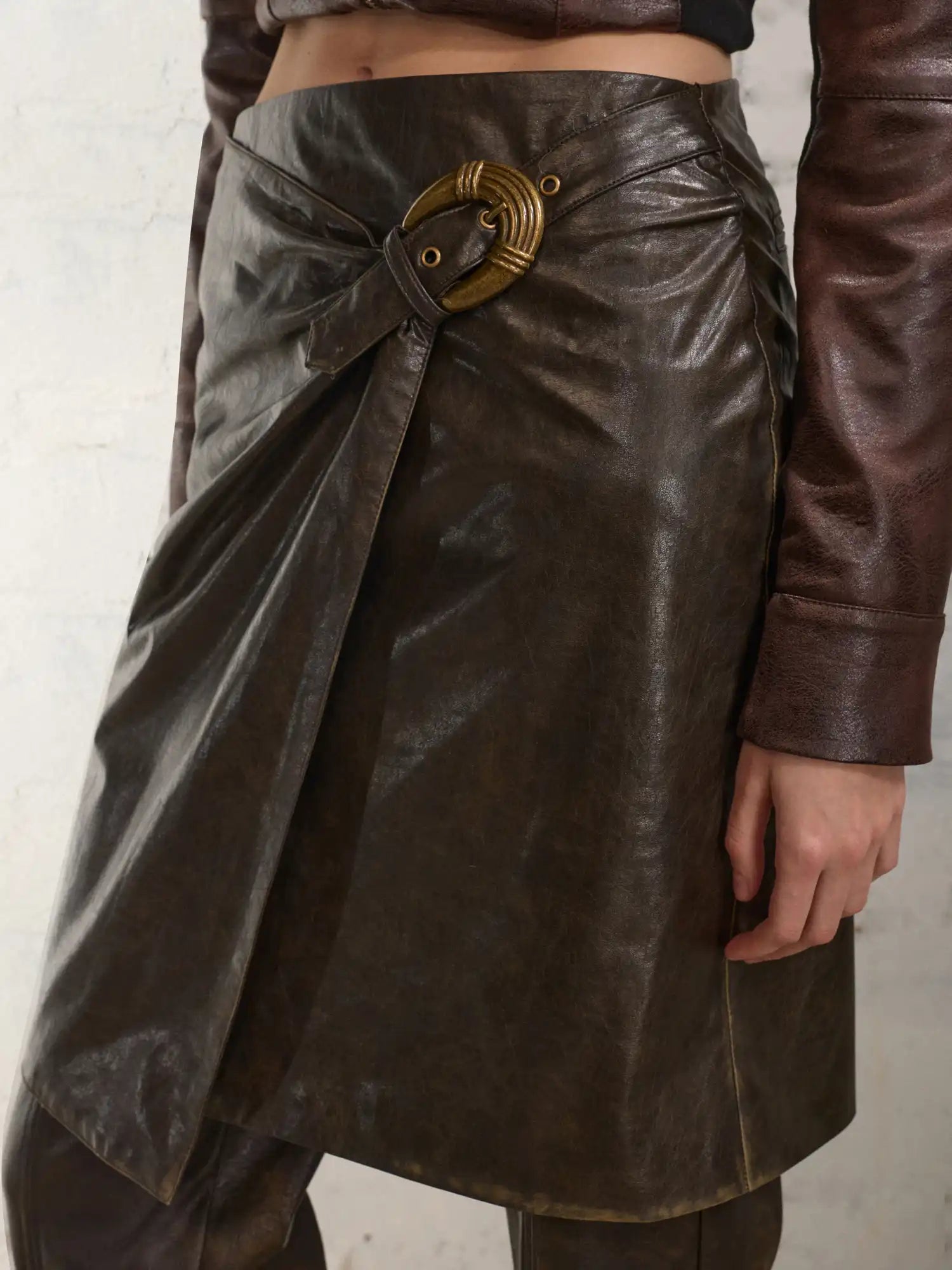 2th Desire Detachable Two-Way Leather Skirt And Pants | Canton Collective