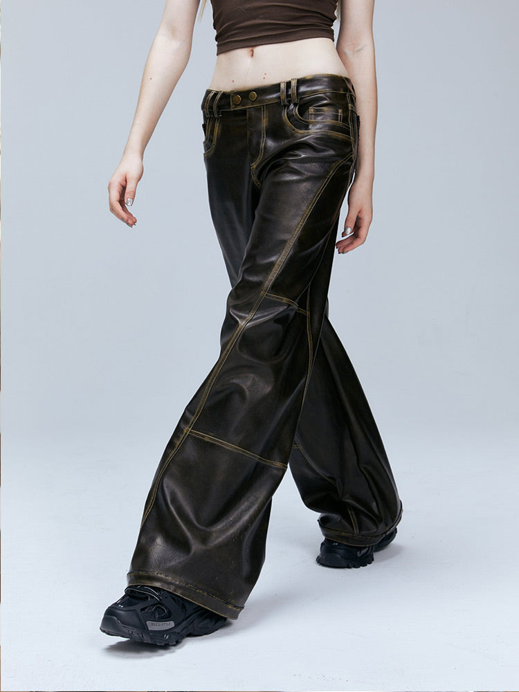 2th Desire Distressed Leather Pants | Canton Collective