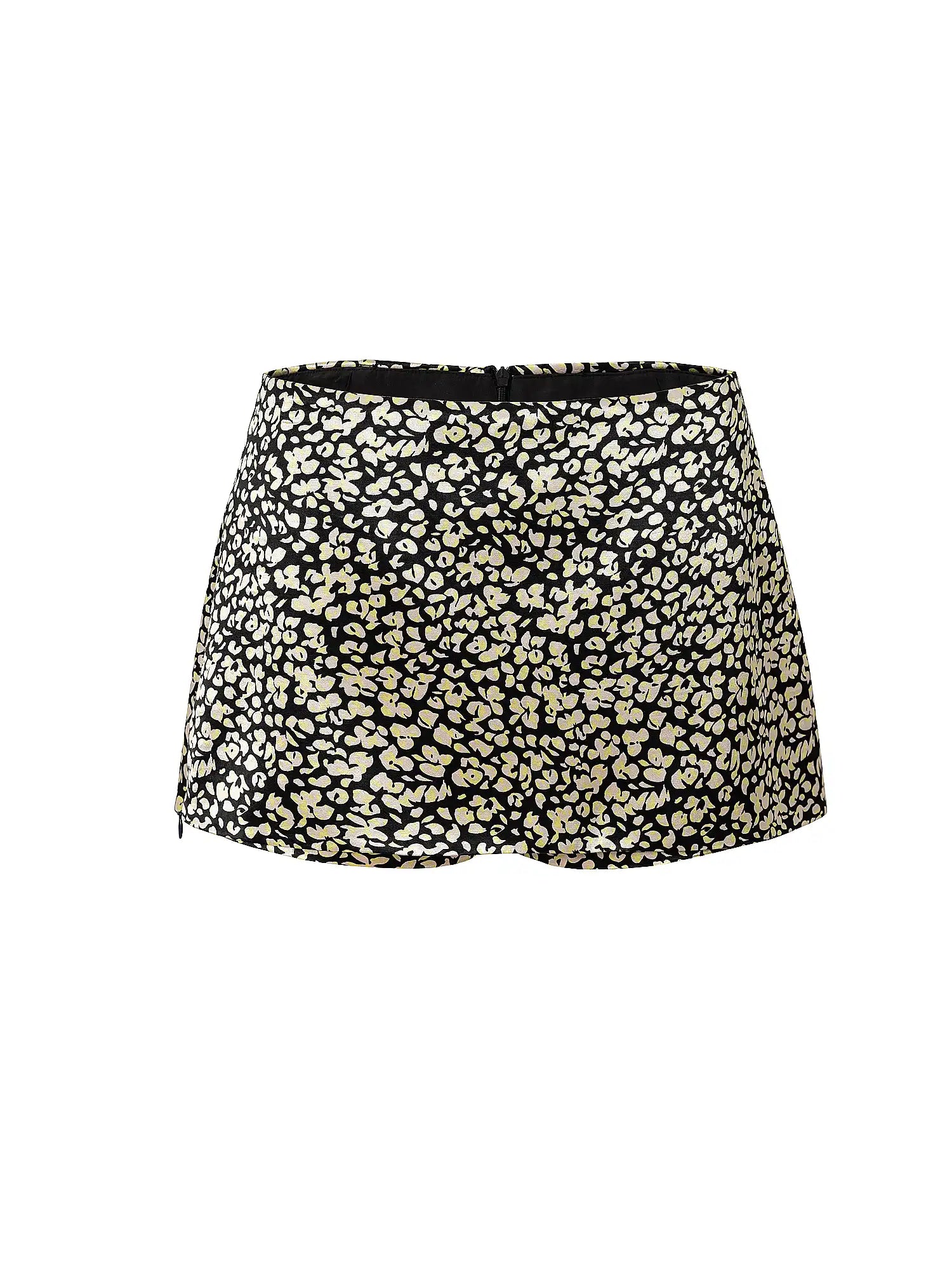 Muse Naps Ditsy Floral Black Mini Skort | Canton Collective