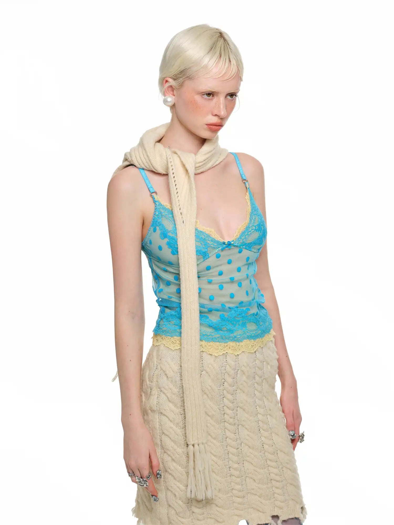 1Jinn Studio Dotted Lace Daydream Tank | Canton Collective