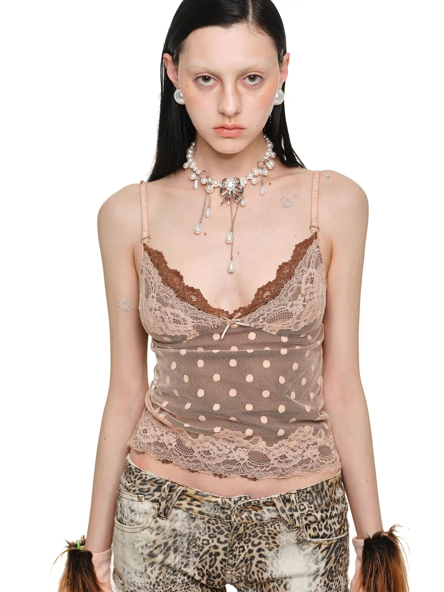 1Jinn Studio Dotted Lace Daydream Tank | Canton Collective