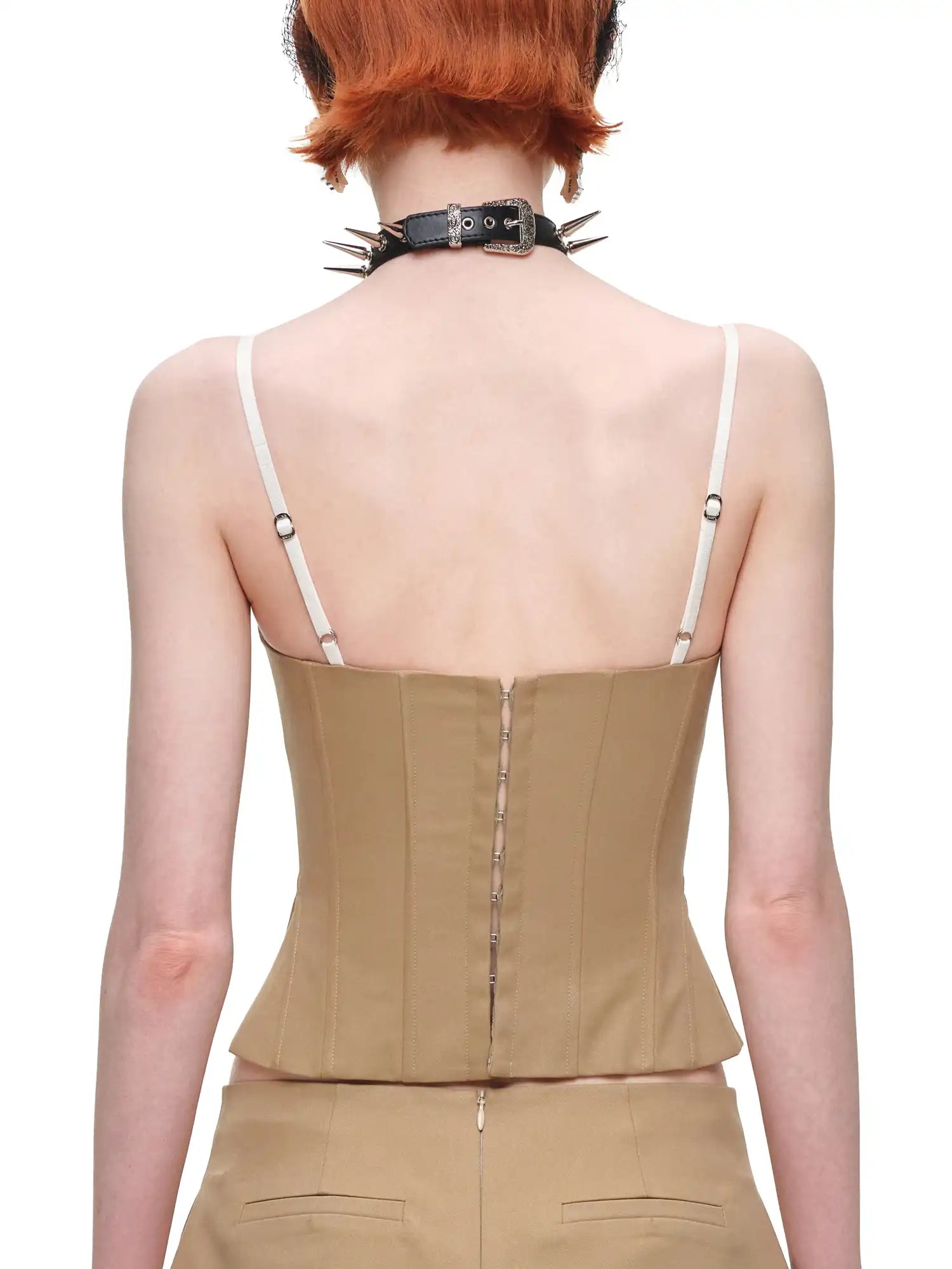 1Jinn Studio Double-Breasted Layered Lace Corset Top | Canton Collective