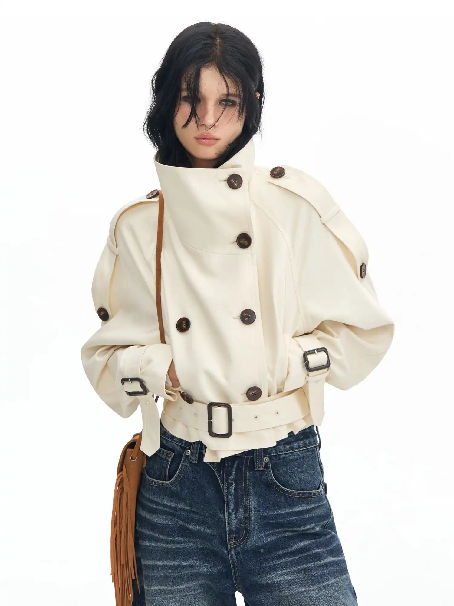Deleteex Double-Breasted Trench Coat | Canton Collective