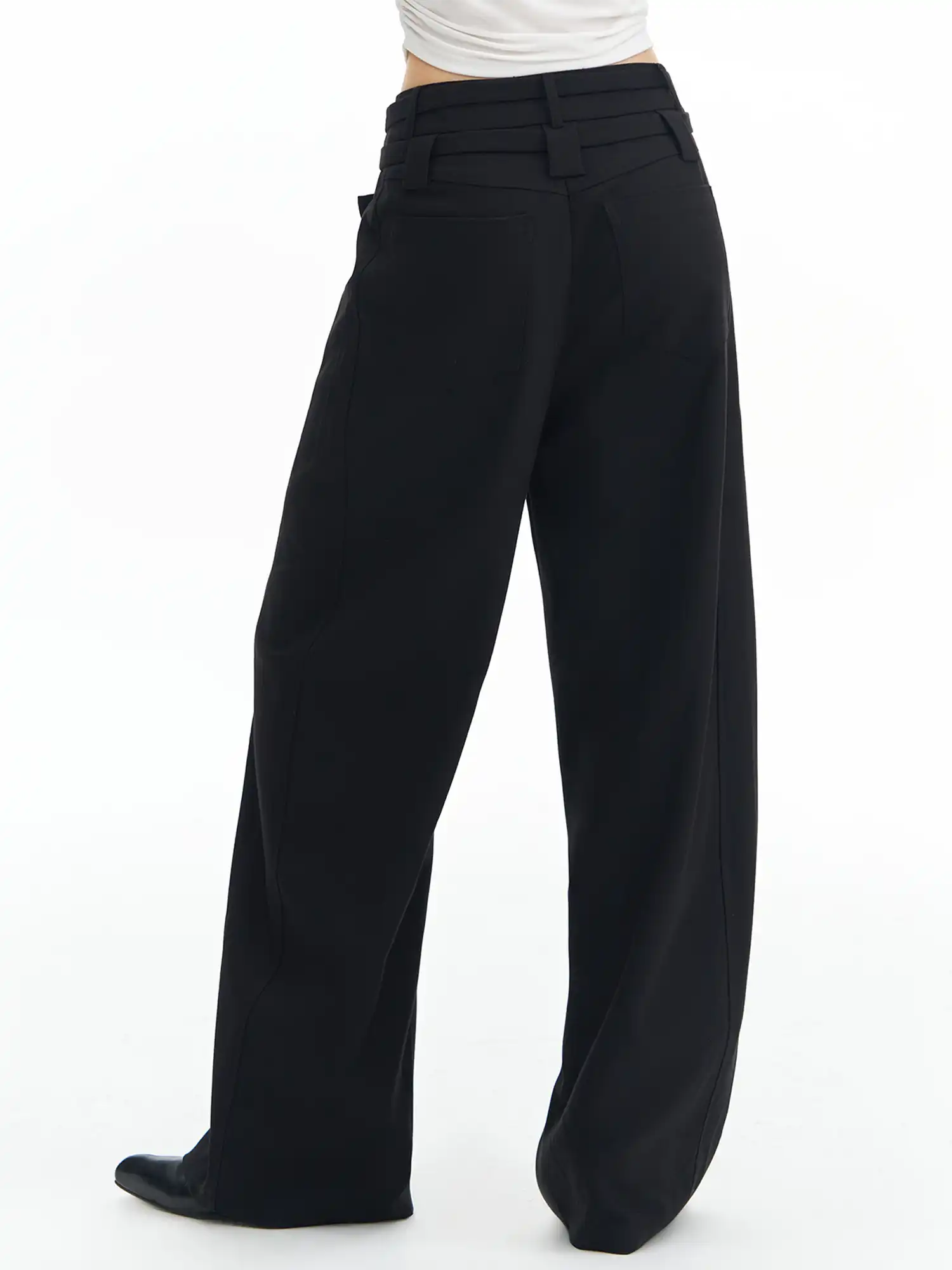 Deleteex Double Belt Wool Pants | Canton Collective