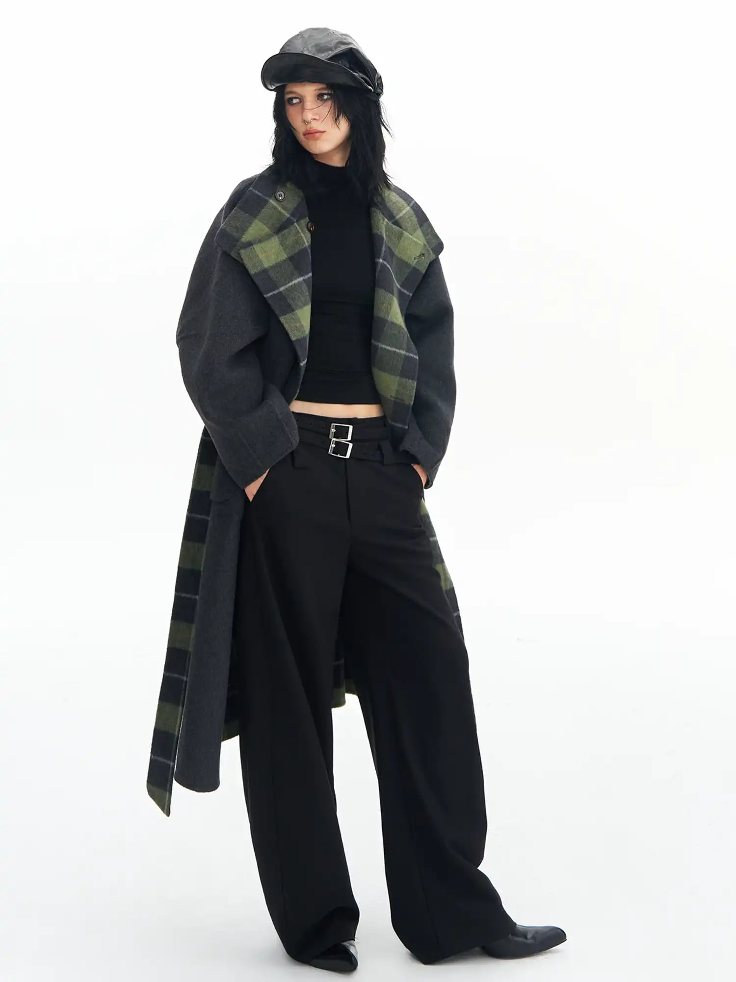 Deleteex Double Belt Wool Pants | Canton Collective
