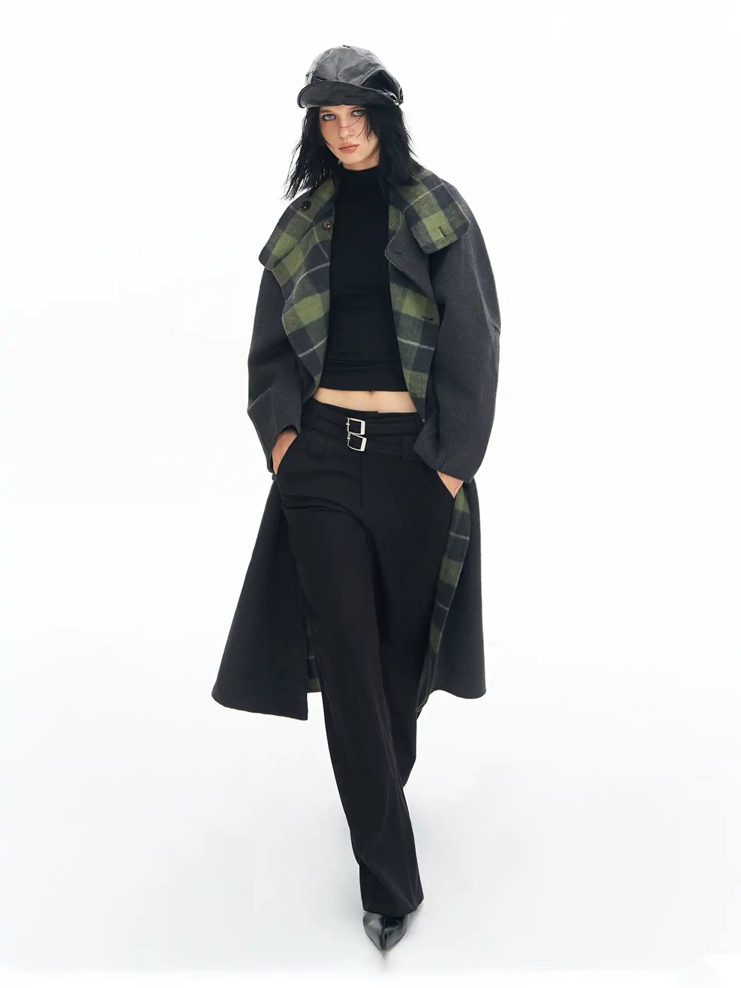 Deleteex Double Belt Wool Pants | Canton Collective
