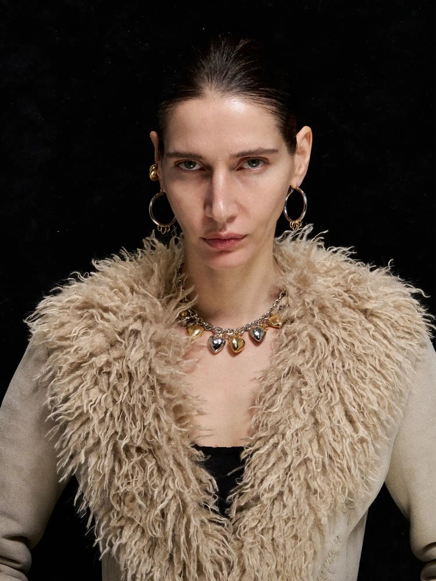 1Jinn M2M Dual-Tone Triple-Ring Layered Earrings | Canton Collective