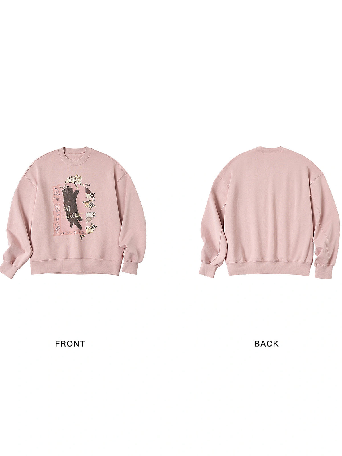 Outtheblue Dusty Pink Drop Shoulder Oversized Sweatshirt | Canton Collective