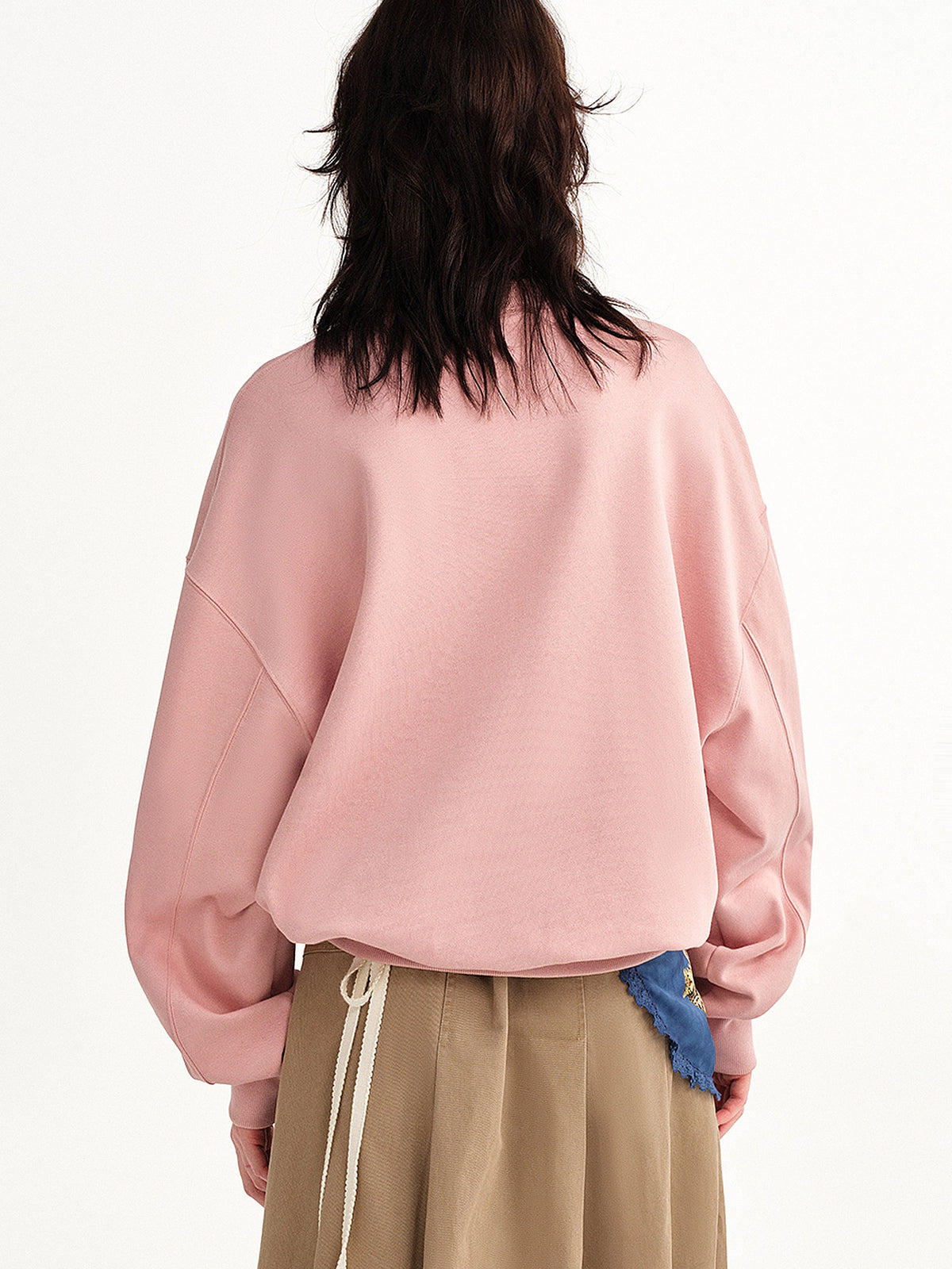 Outtheblue Dusty Pink Drop Shoulder Oversized Sweatshirt | Canton Collective