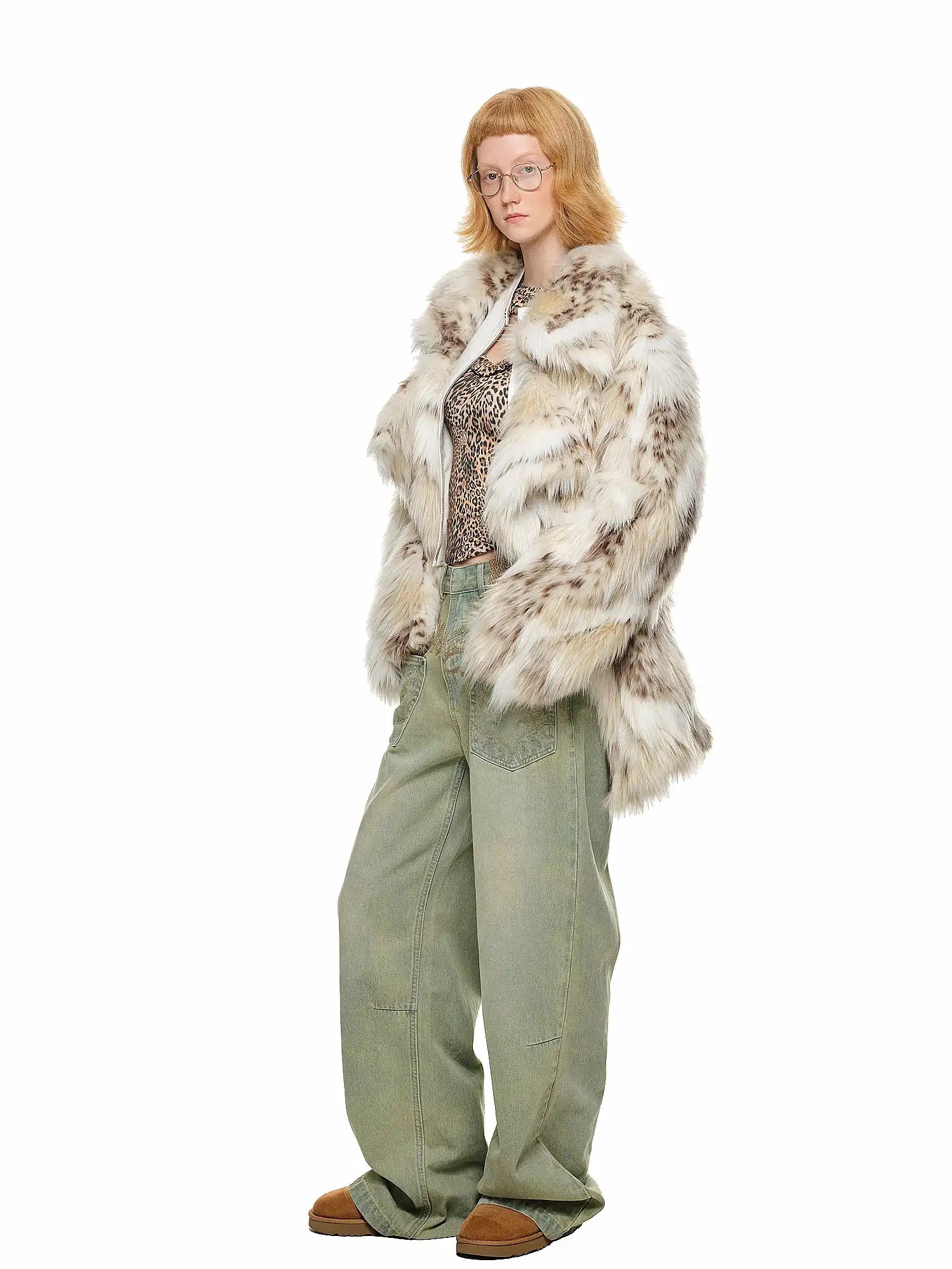 1Jinn Studio Eco-Friendly Leopard Faux Fur Coat | Canton Collective