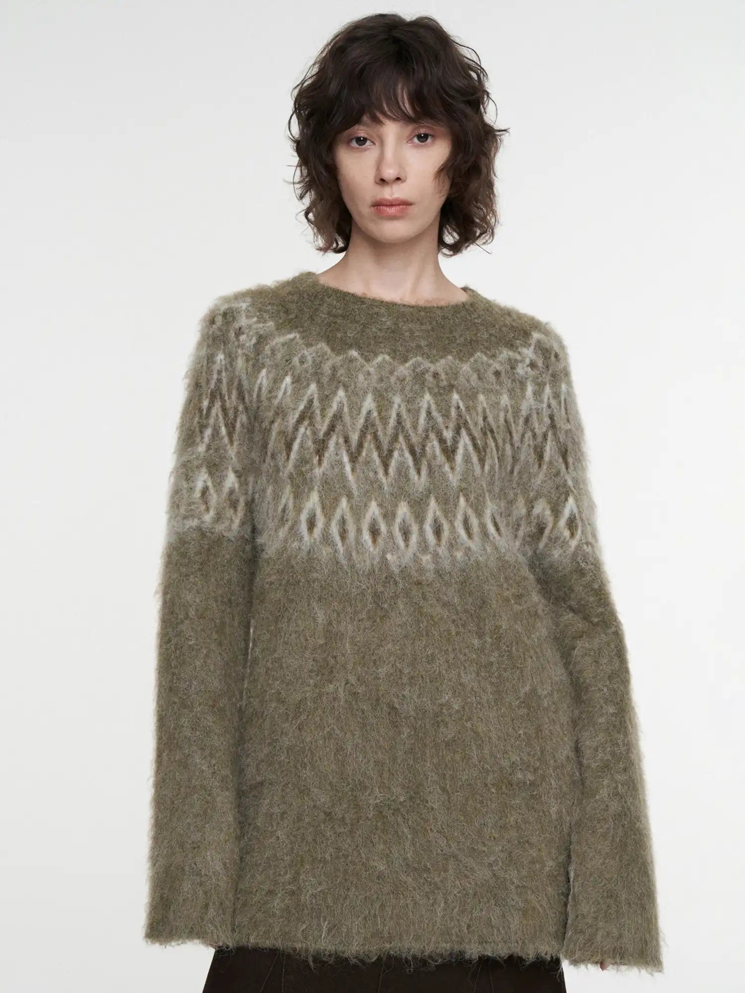 FIRST FLOOR Fair Isle Mohair Knit Sweater | Canton Collective
