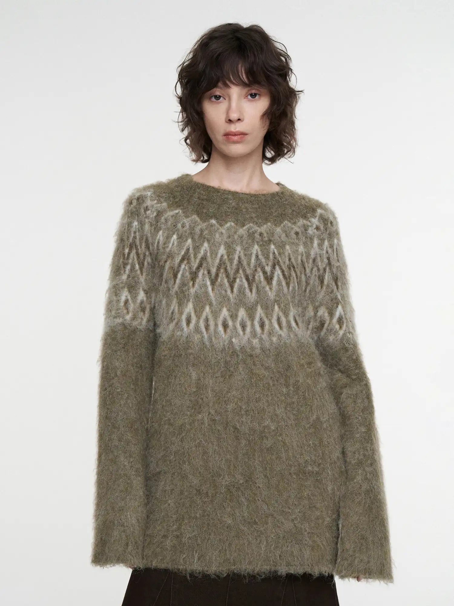 FIRST FLOOR Fair Isle Mohair Knit Sweater | Canton Collective