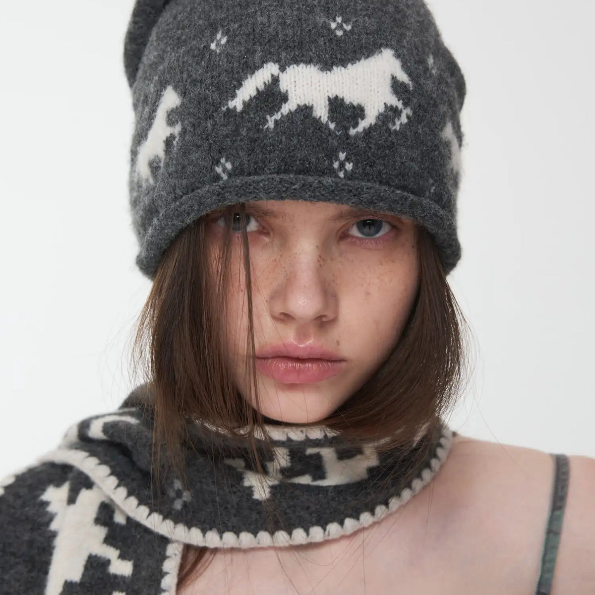 Fair Isle Pony Beanie - Hats | Canton Collective