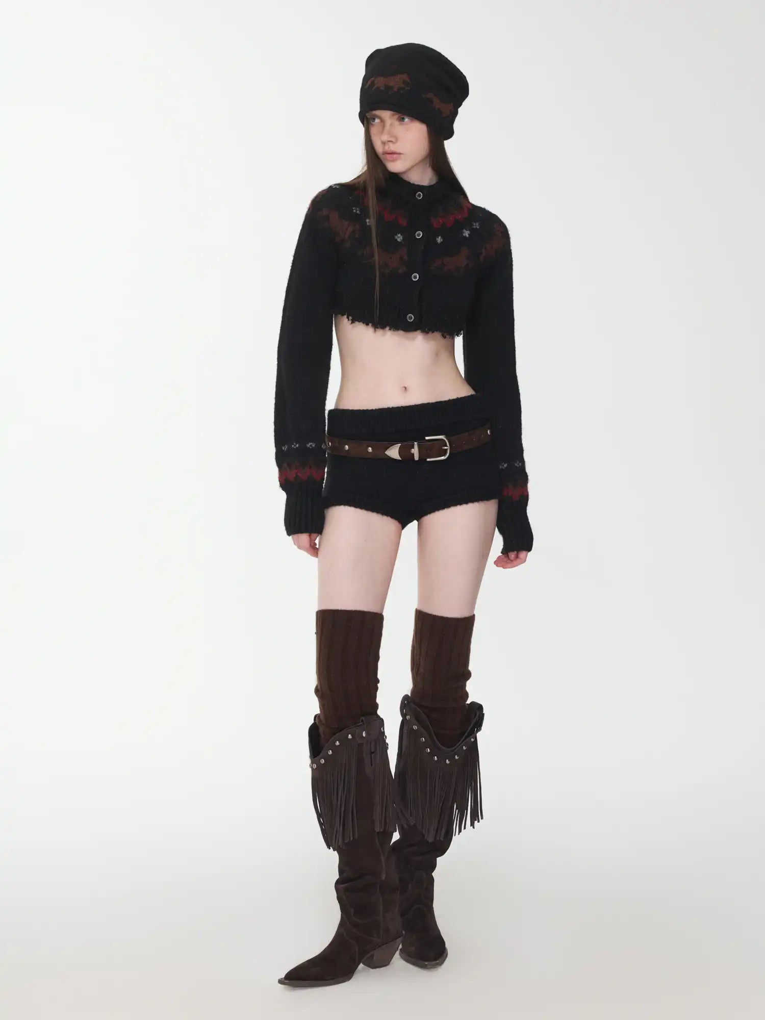 1Jinn Studio Fair Isle Pony Beanie | Canton Collective