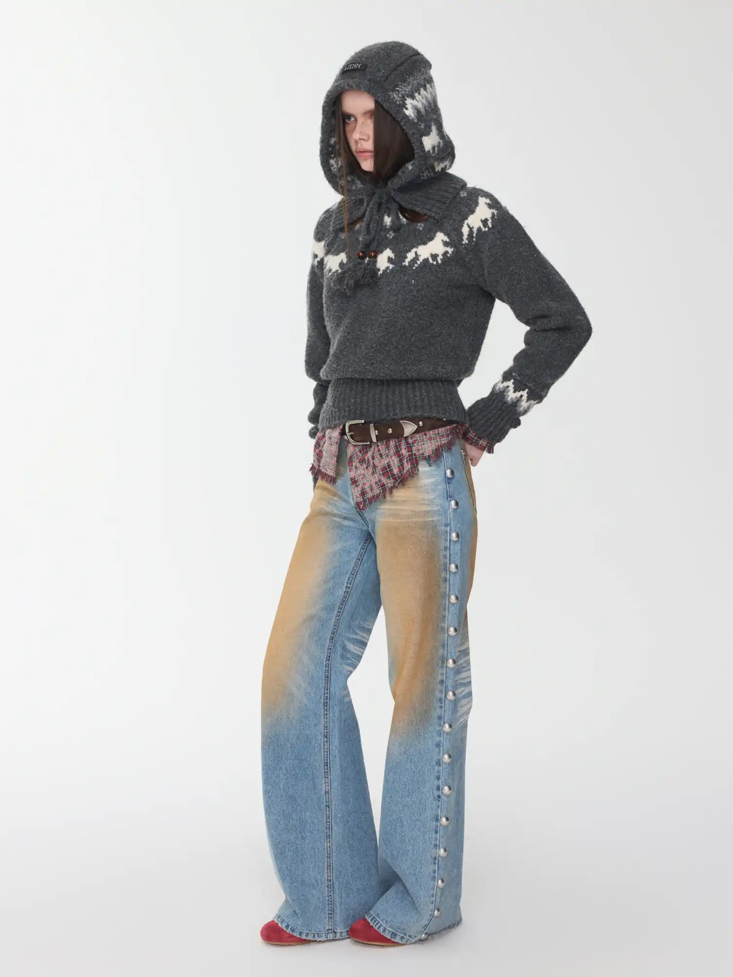 1Jinn Studio Fair Isle Pony Pullover Sweater | Canton Collective