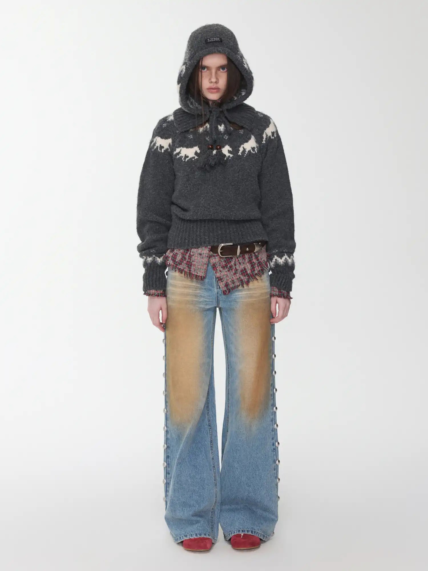 1Jinn Studio Fair Isle Pony Pullover Sweater | Canton Collective