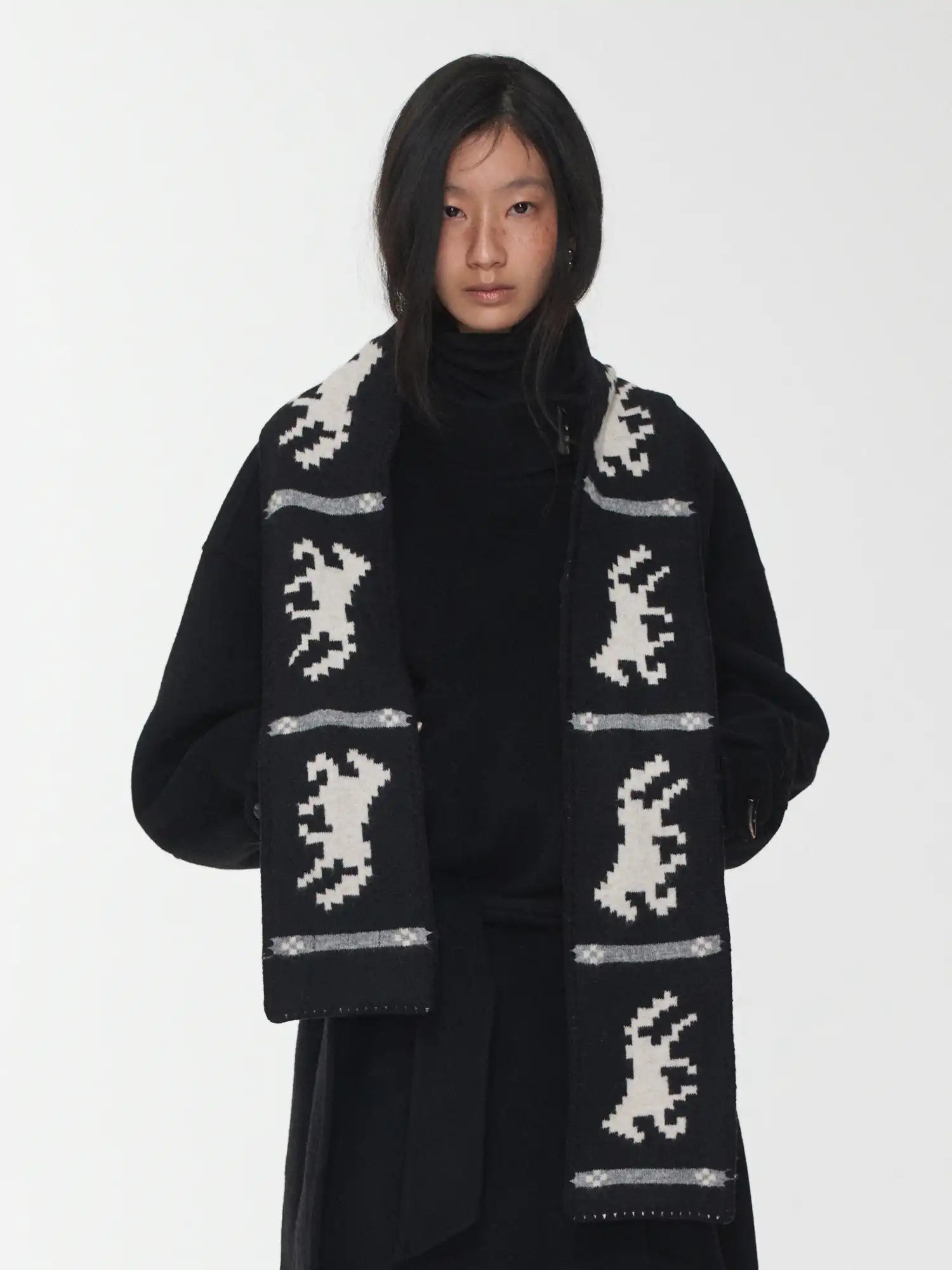 1Jinn Studio Fair Isle Pony Scarf | Canton Collective