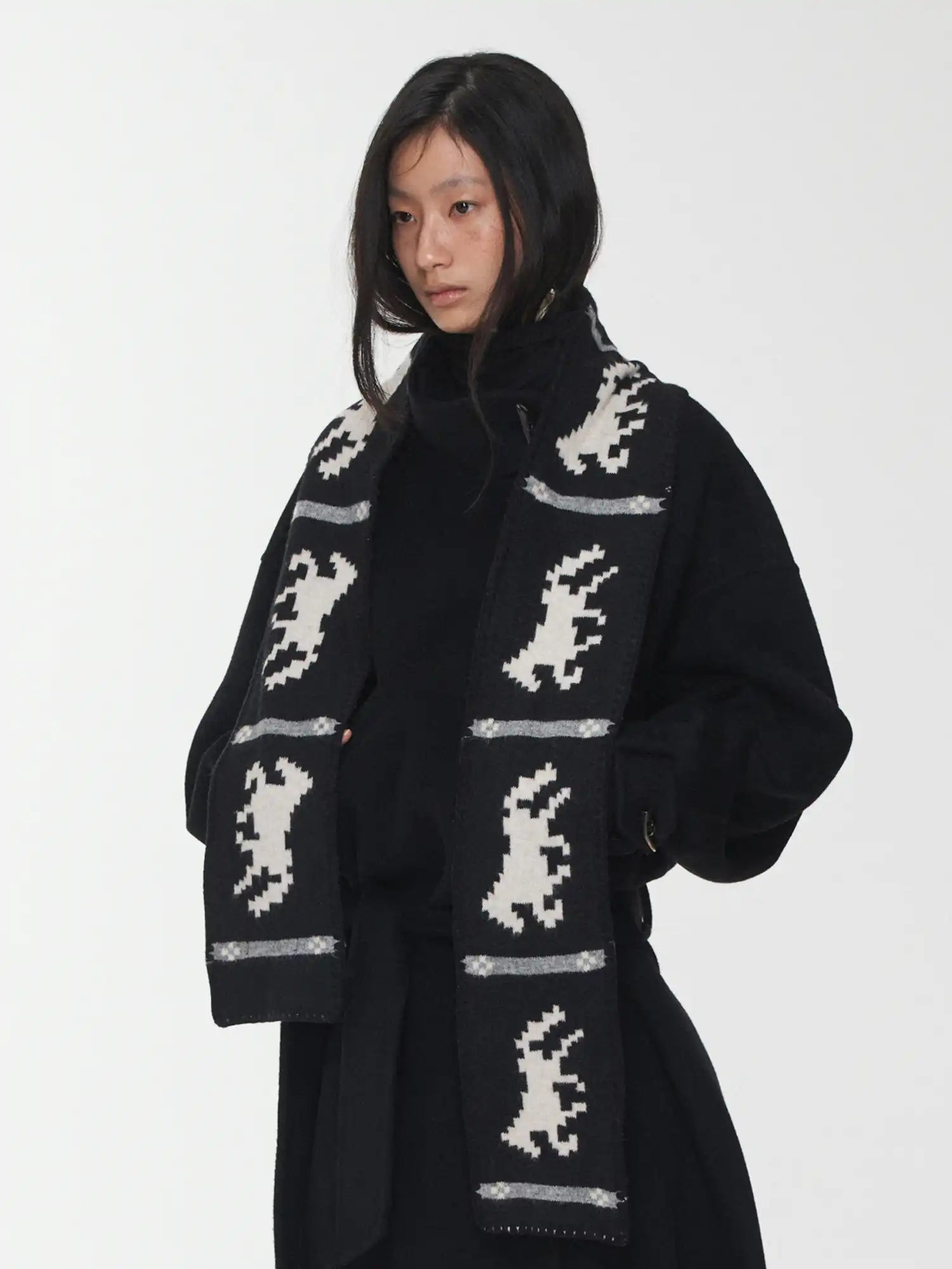 1Jinn Studio Fair Isle Pony Scarf | Canton Collective