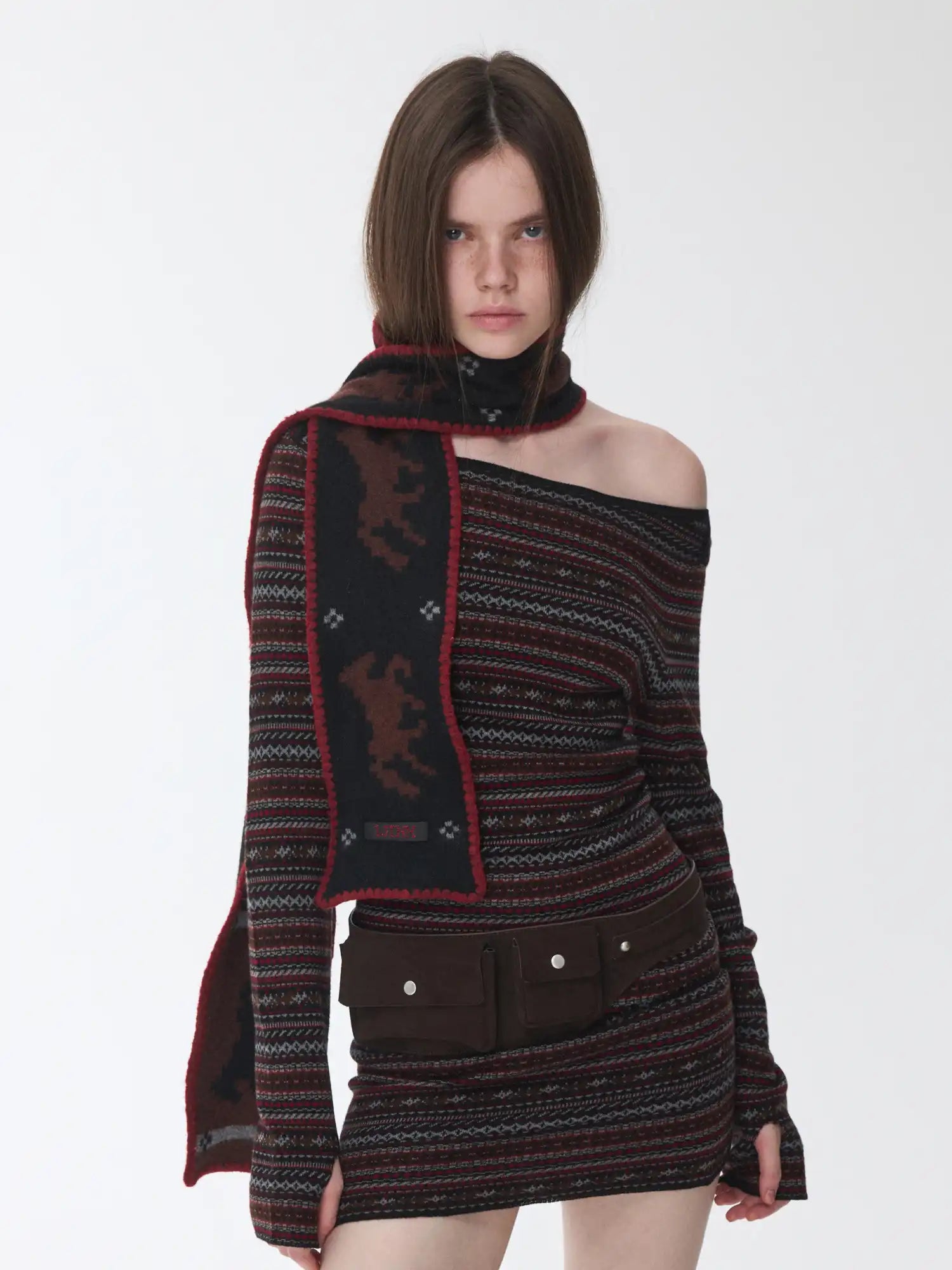 1Jinn Studio Fair Isle Pony Scarf | Canton Collective