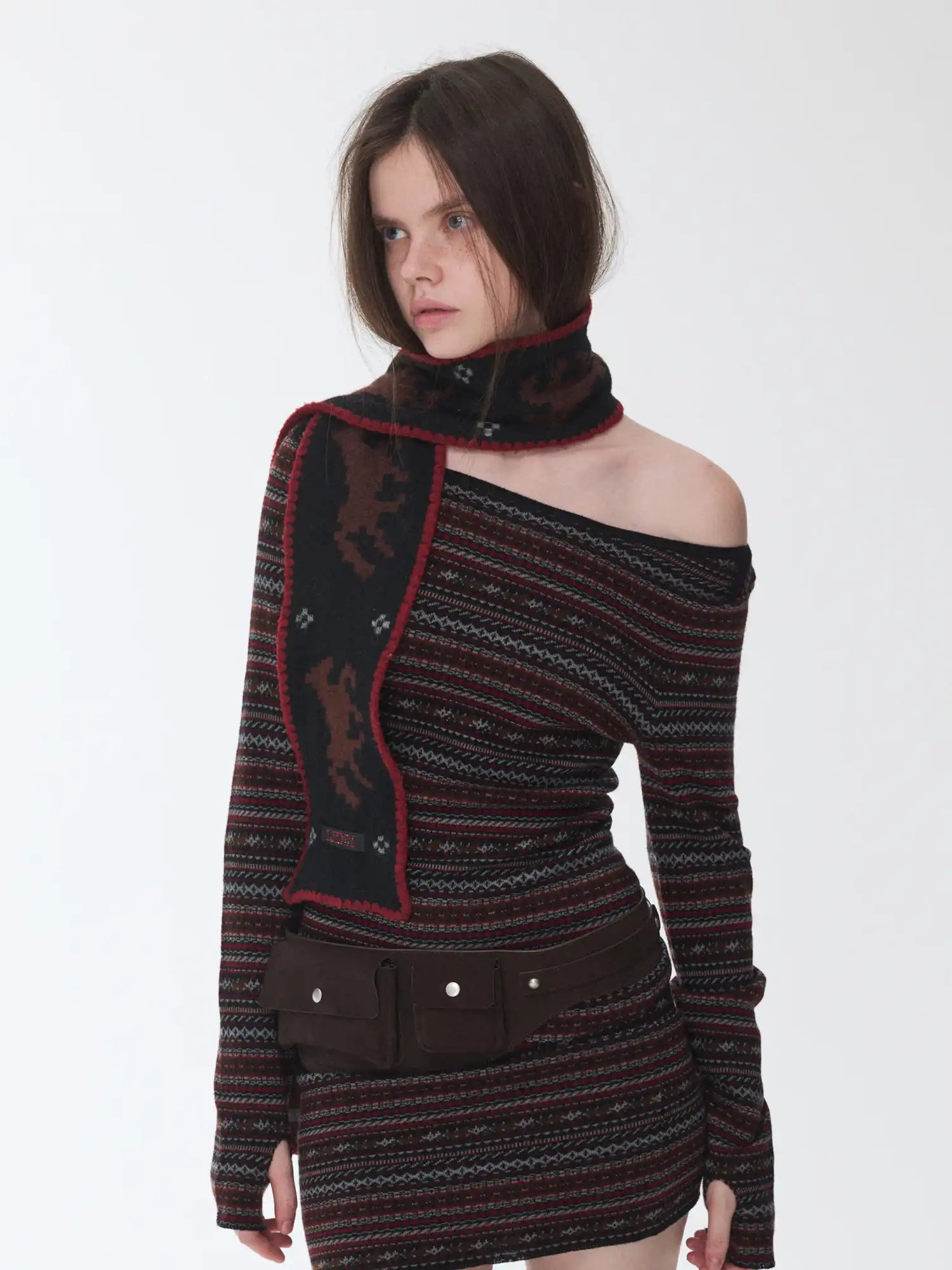 1Jinn Studio Fair Isle Pony Scarf | Canton Collective